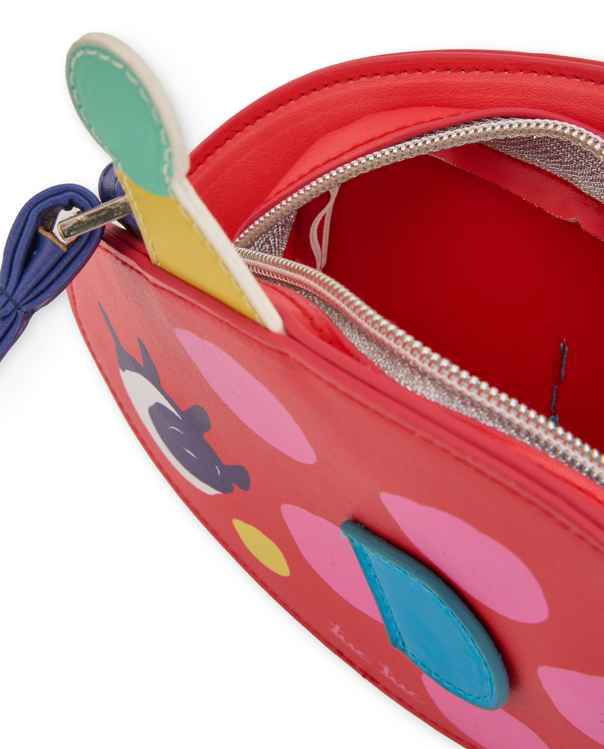 Mochila Infantil de Plana com Design de Peixe Tuc tuc Vermelho / Azul-marinho-4