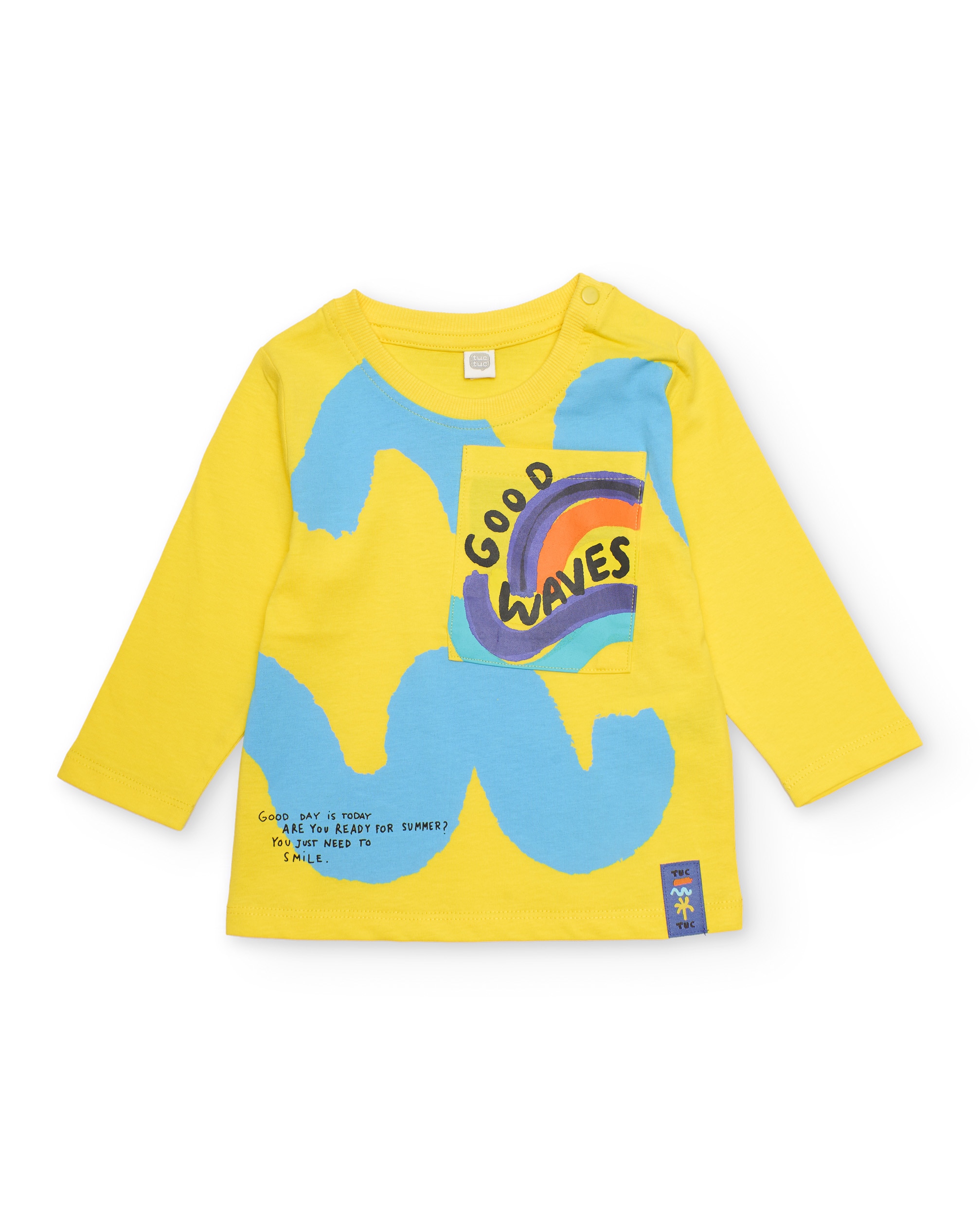 Imagem 0 de T-shirt Infantil de Malha com Bolso Estampado