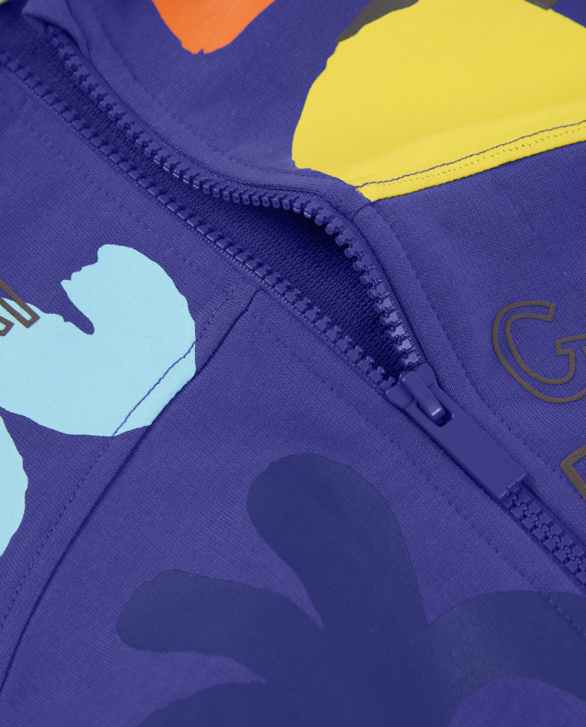 Sweat Infantil de Malha com Fecho Zip Lilás-3