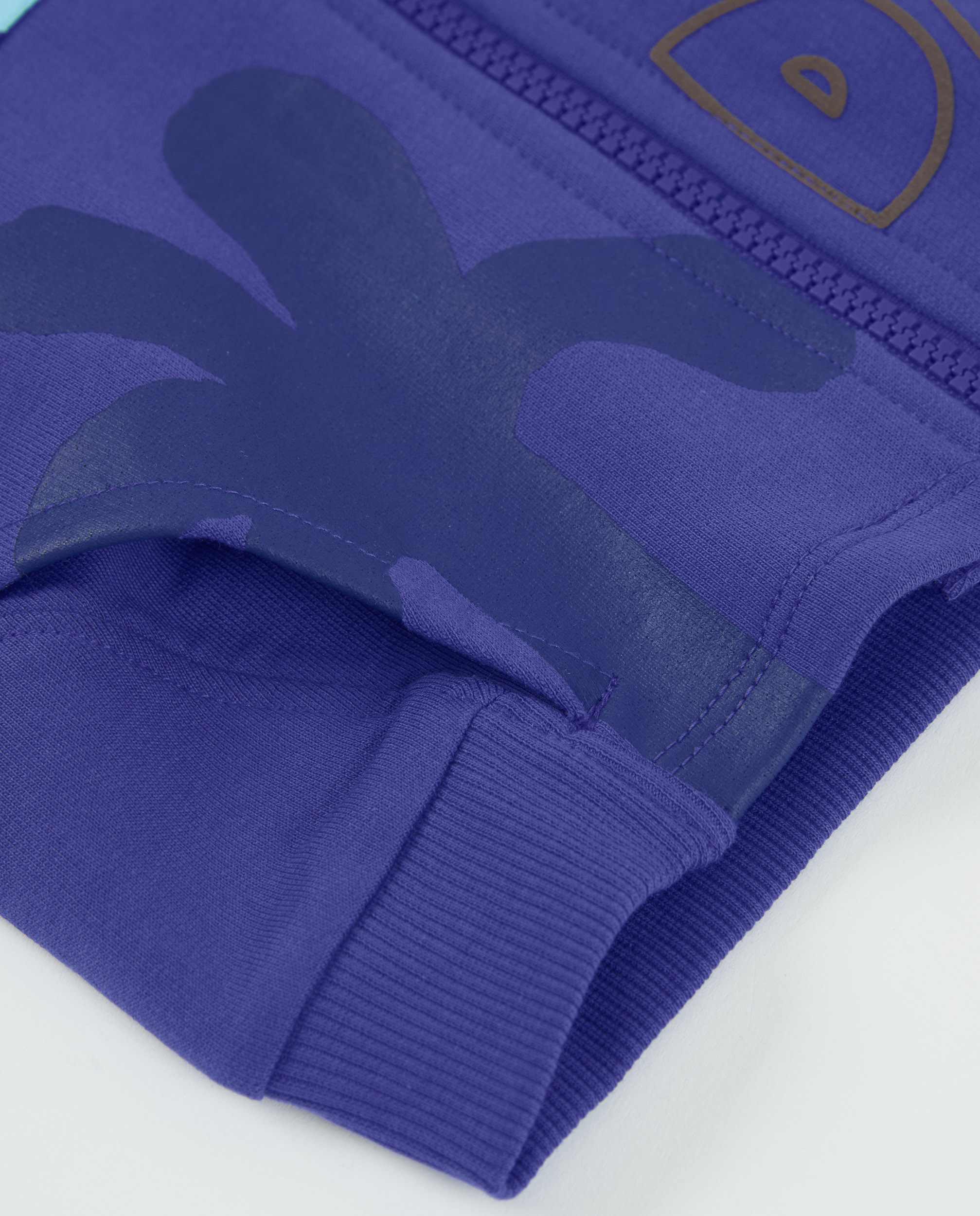 Sweat Infantil de Malha com Fecho Zip Lilás-4