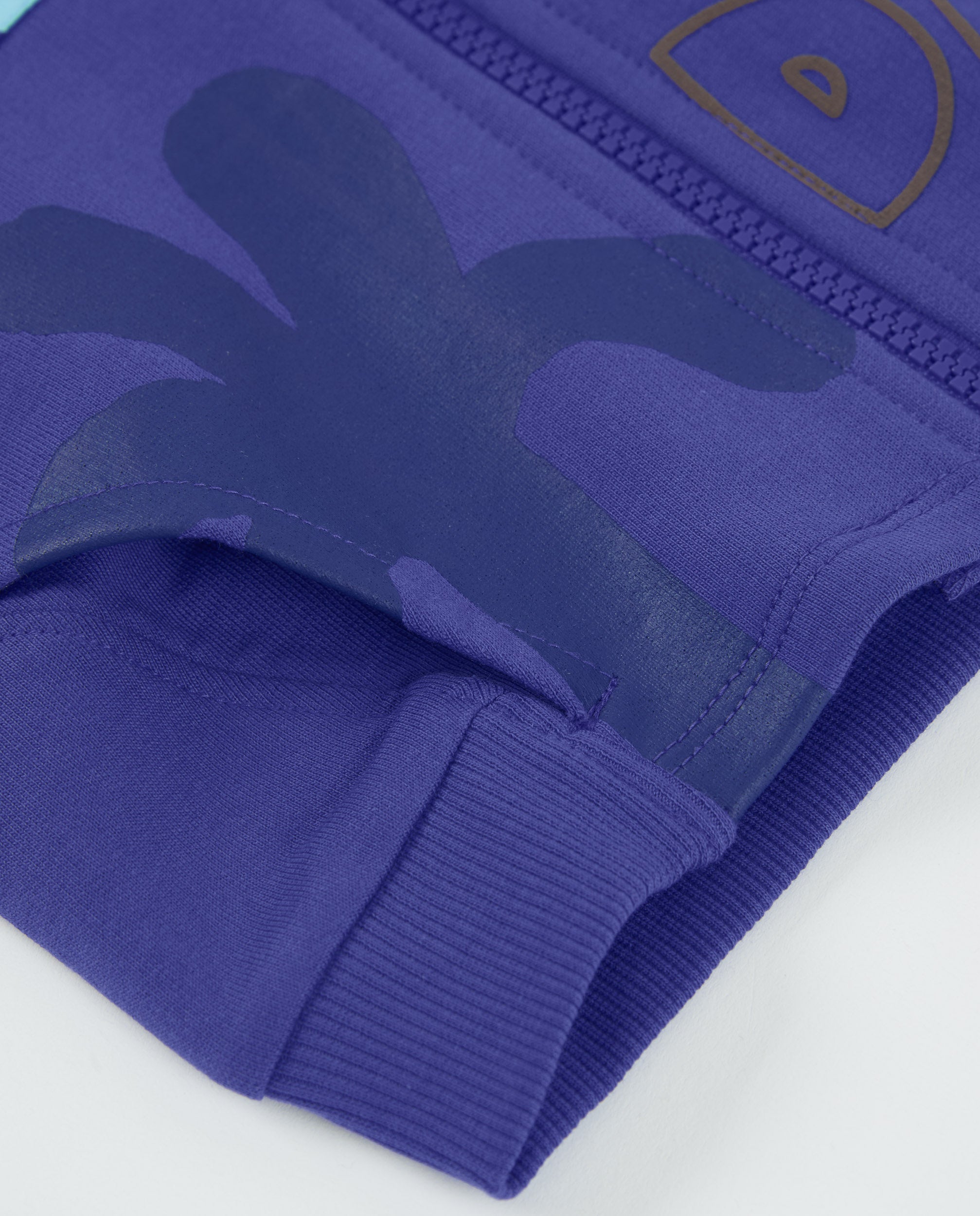 Sweatshirt Infantil de Malha com Fecho Zip Lilás-5