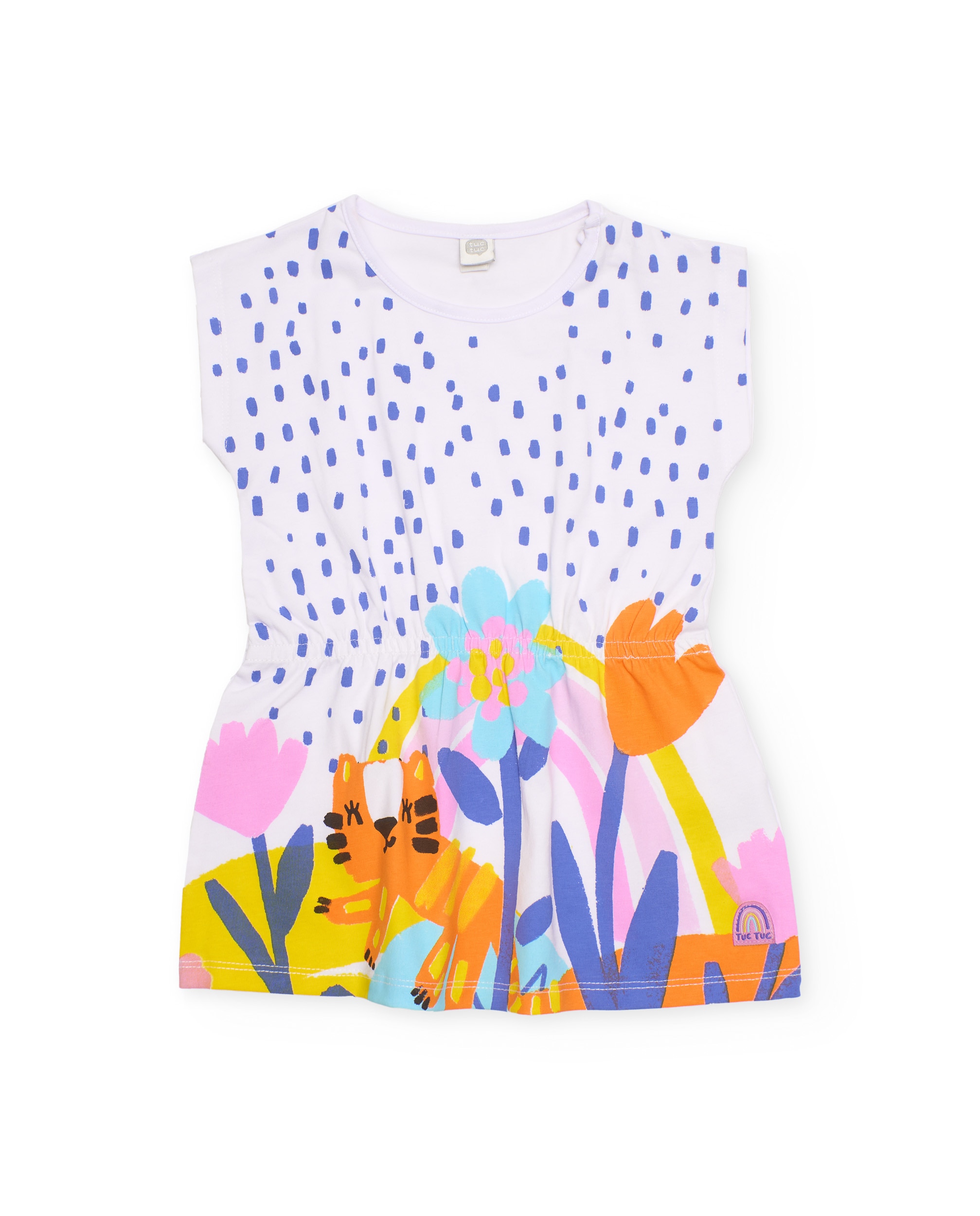 Imagem 0 de Vestido Infantil de Malha com Cintura Elástica