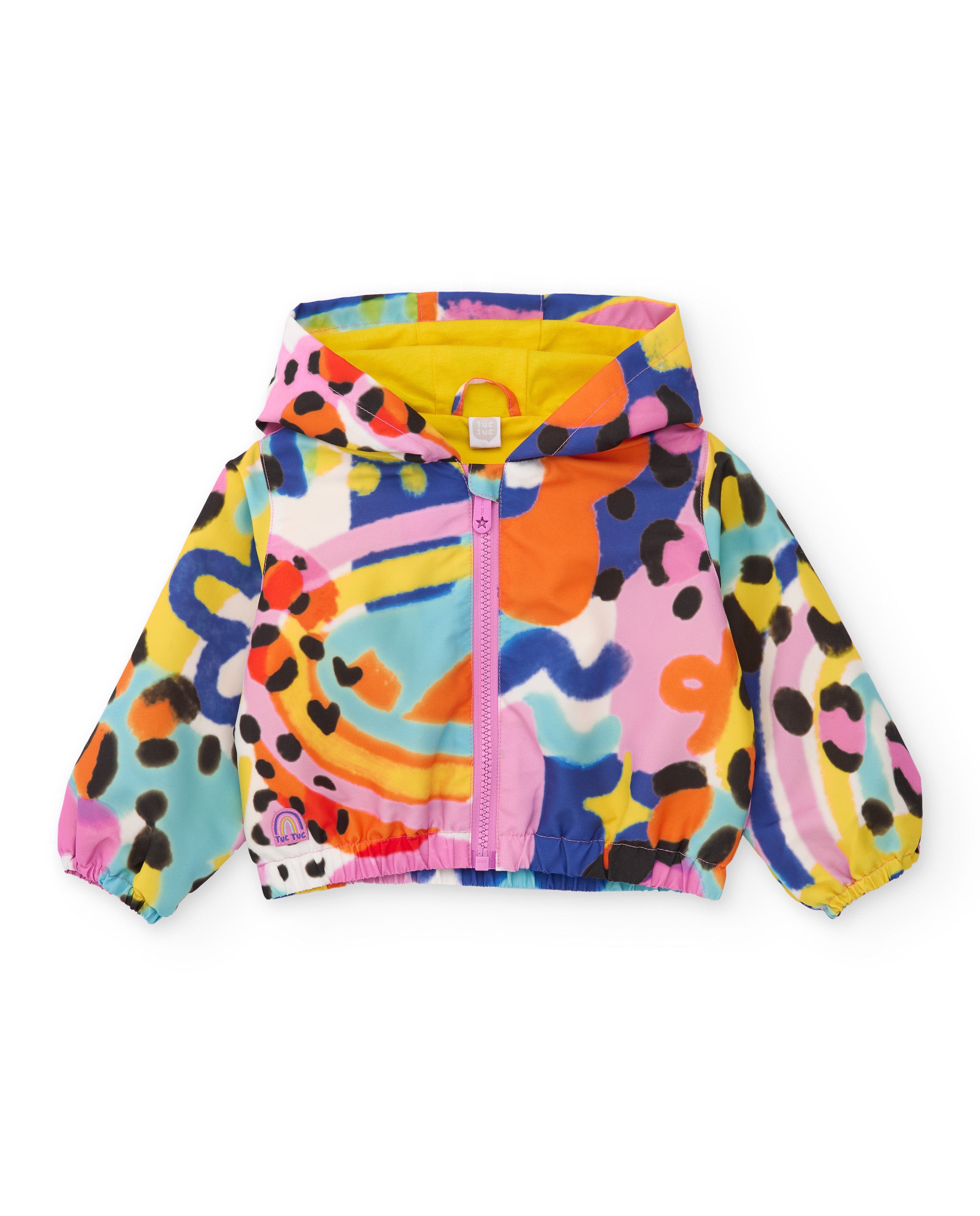 Casaco para Bebé de Plana com Design Abstrato Multicolor-3