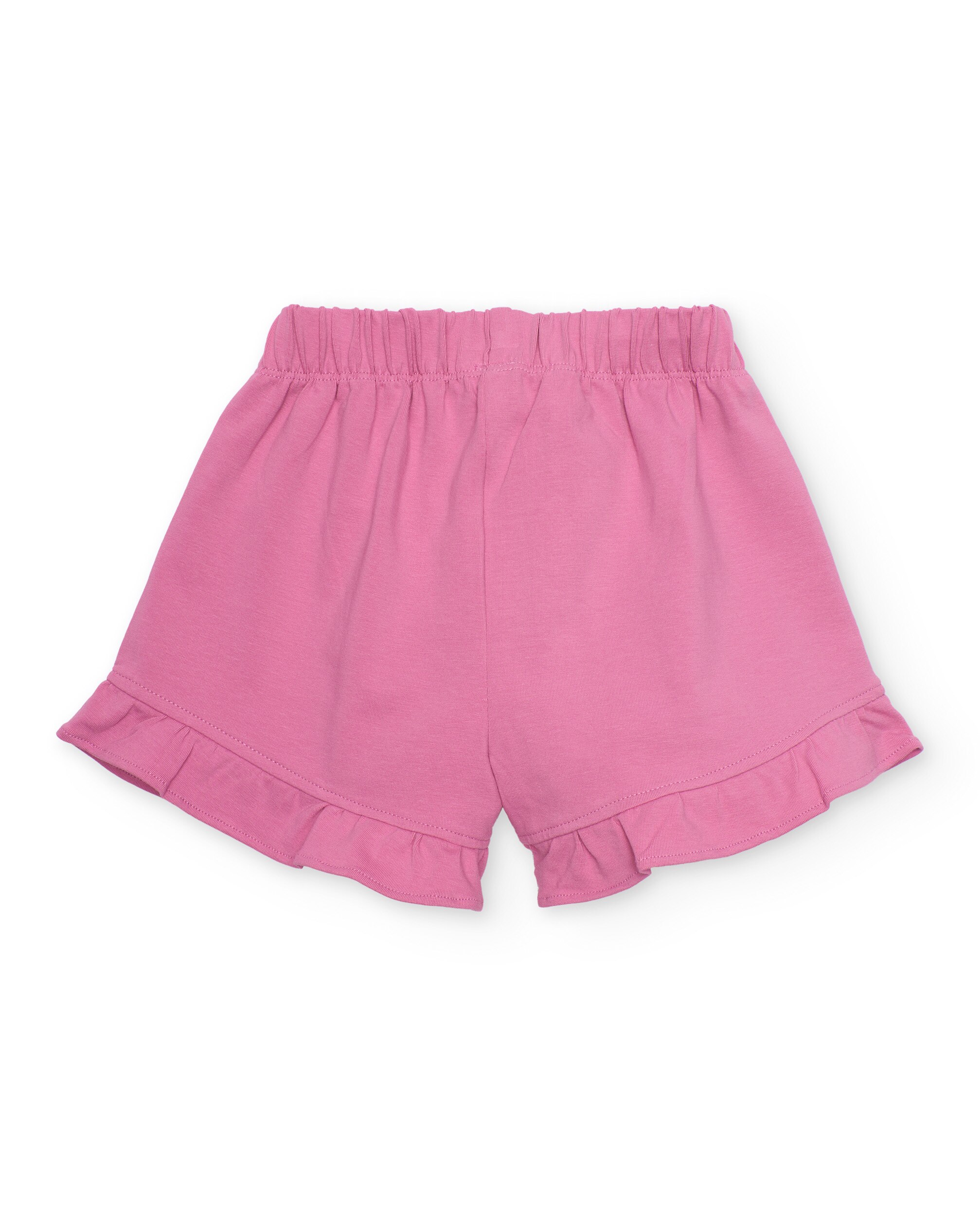 Conjunto Infantil de Malha com Gráfico Floral Branco-5