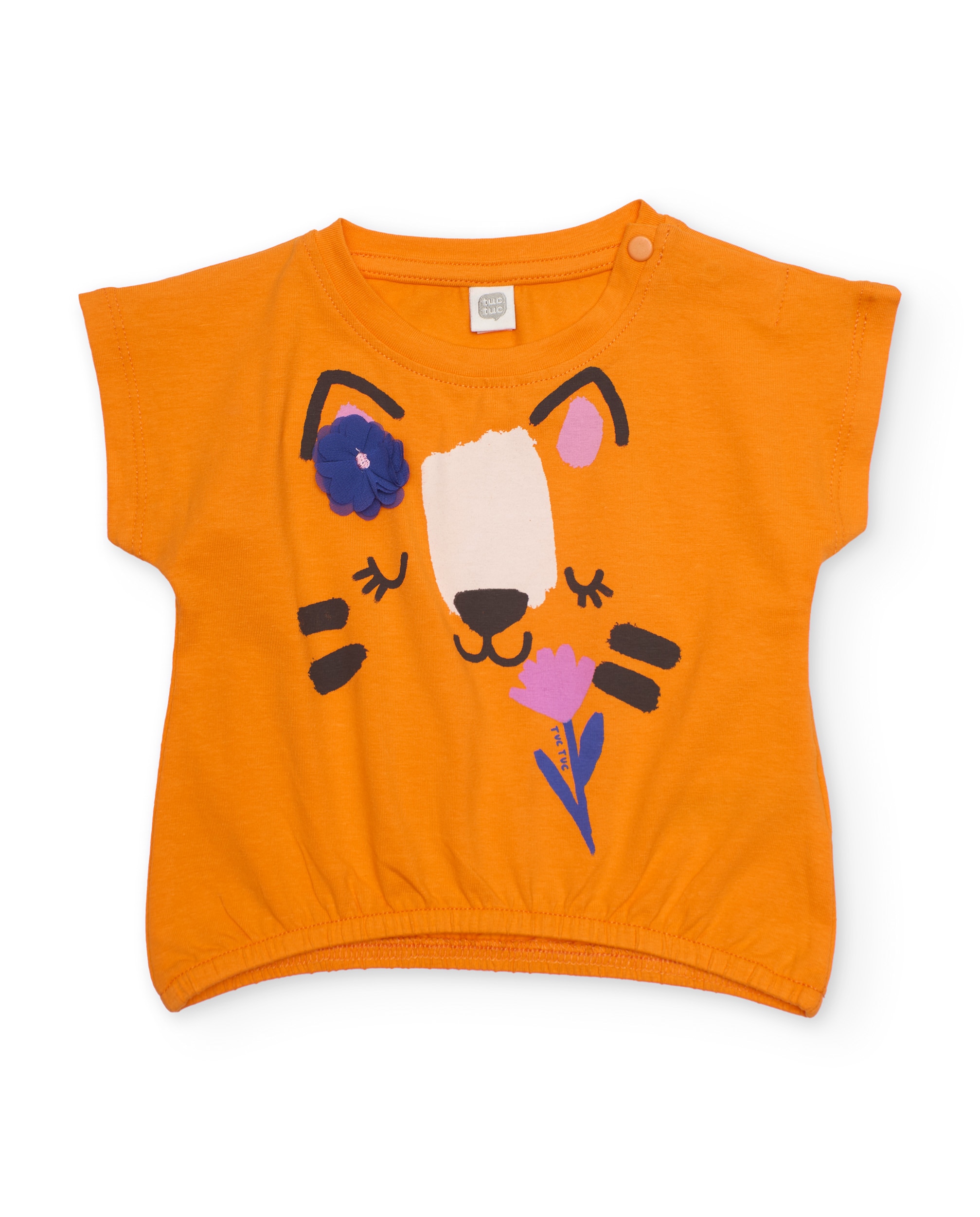 Imagem 0 de T-shirt Infantil de Malha e Bainha Elástica