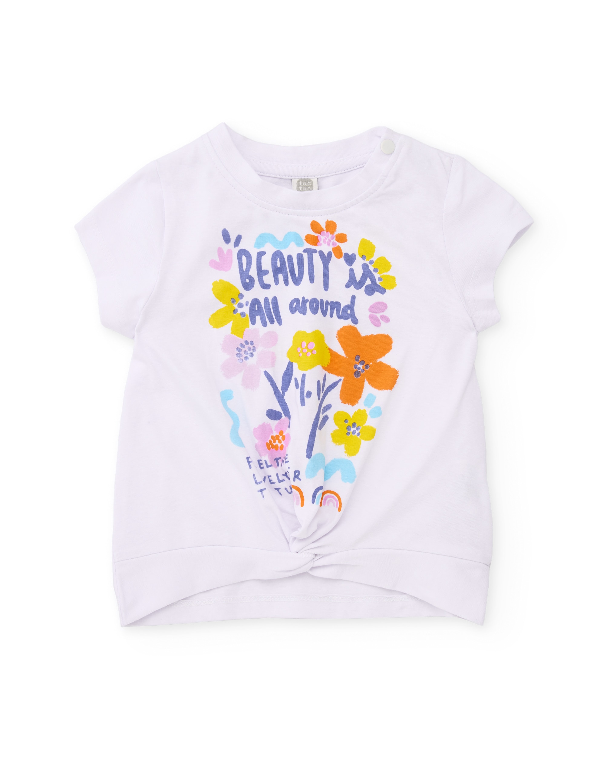 Imagem 0 de T-shirt Infantil de Malha e Nó Decorativo