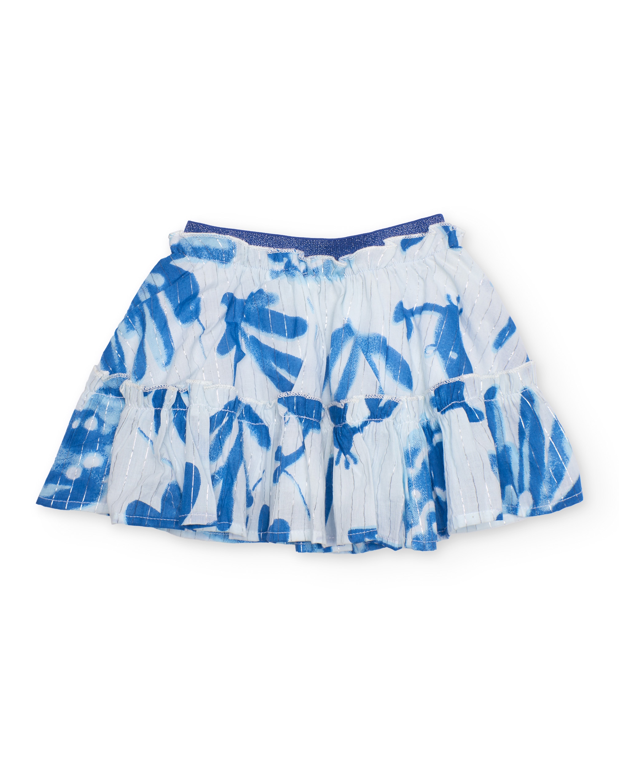 Saia Infantil de Plana com Folho Duplo Branco-2