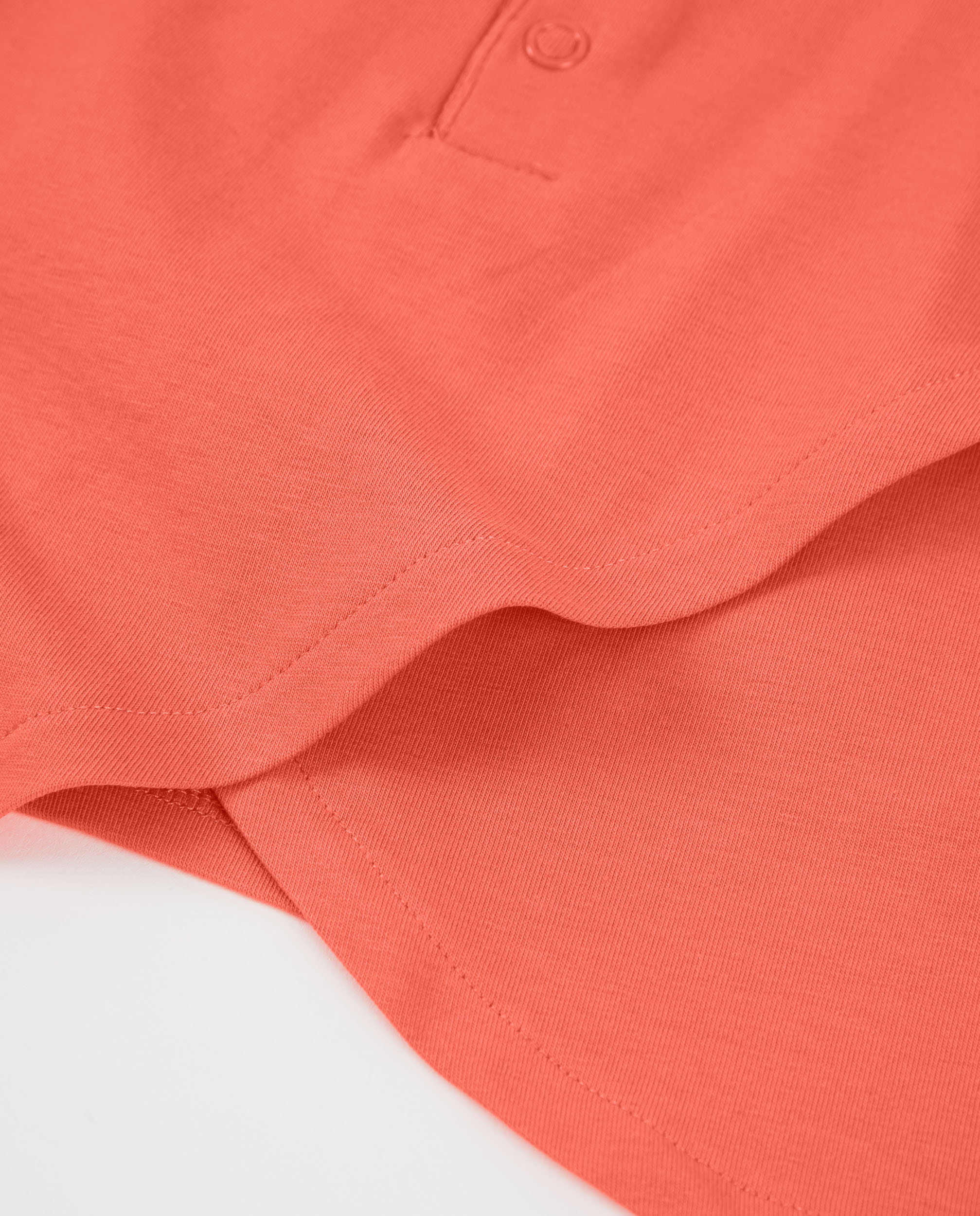 T-shirt Infantil de Malha e Folho nas Mangas Coral-4