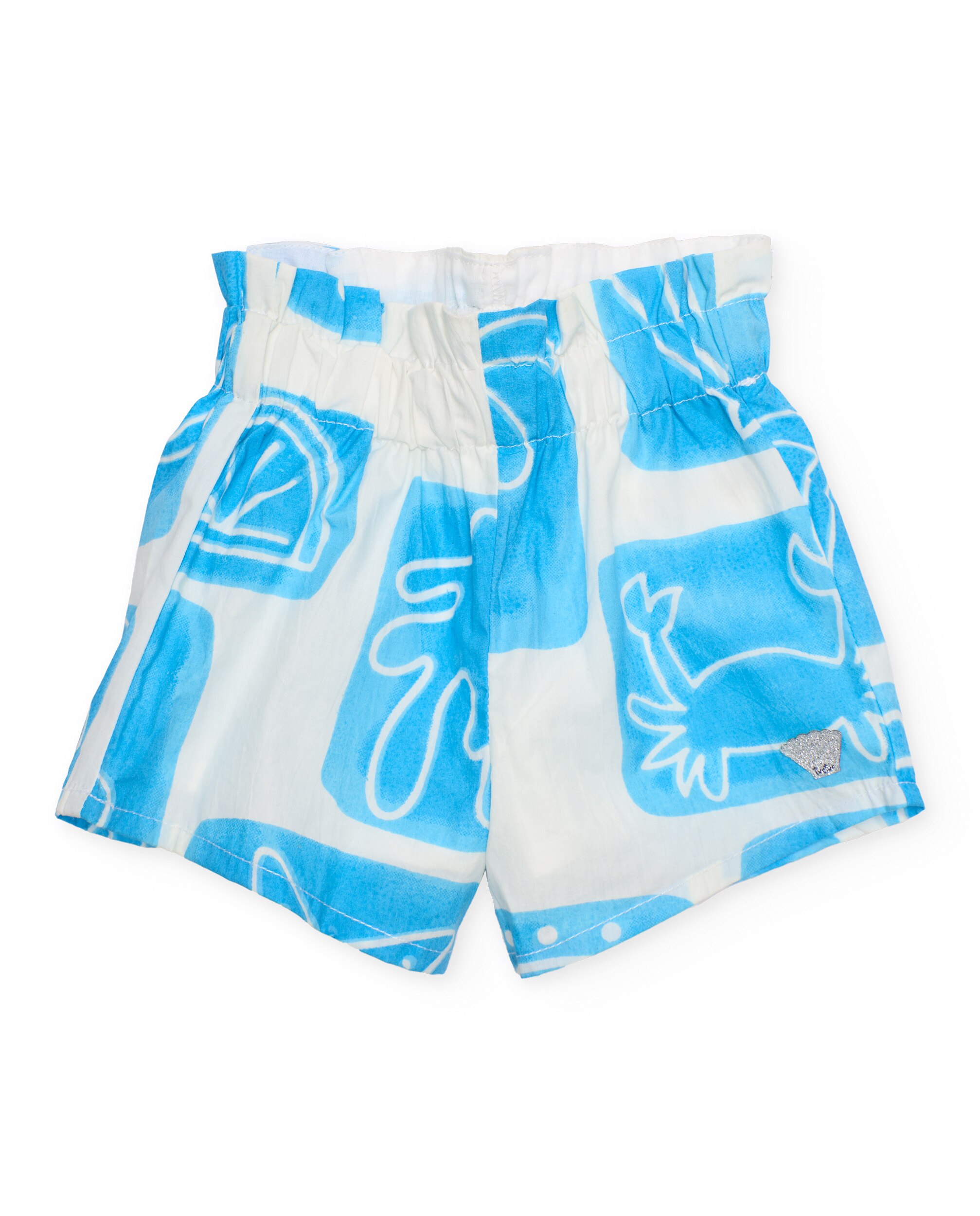 Conjunto Infantil de Plana com Design Tropical Branco-3