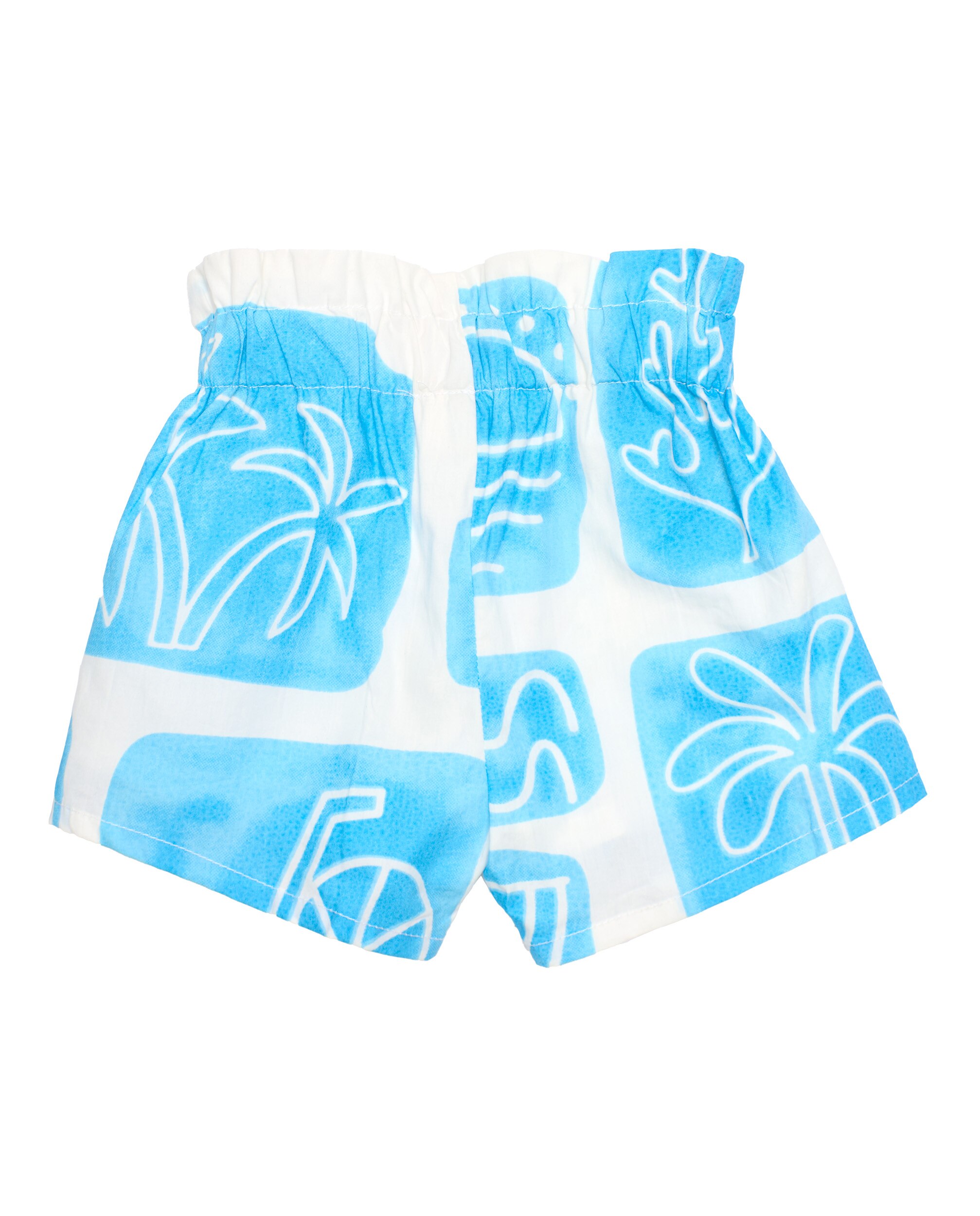 Conjunto Infantil de Plana com Design Tropical Branco-5