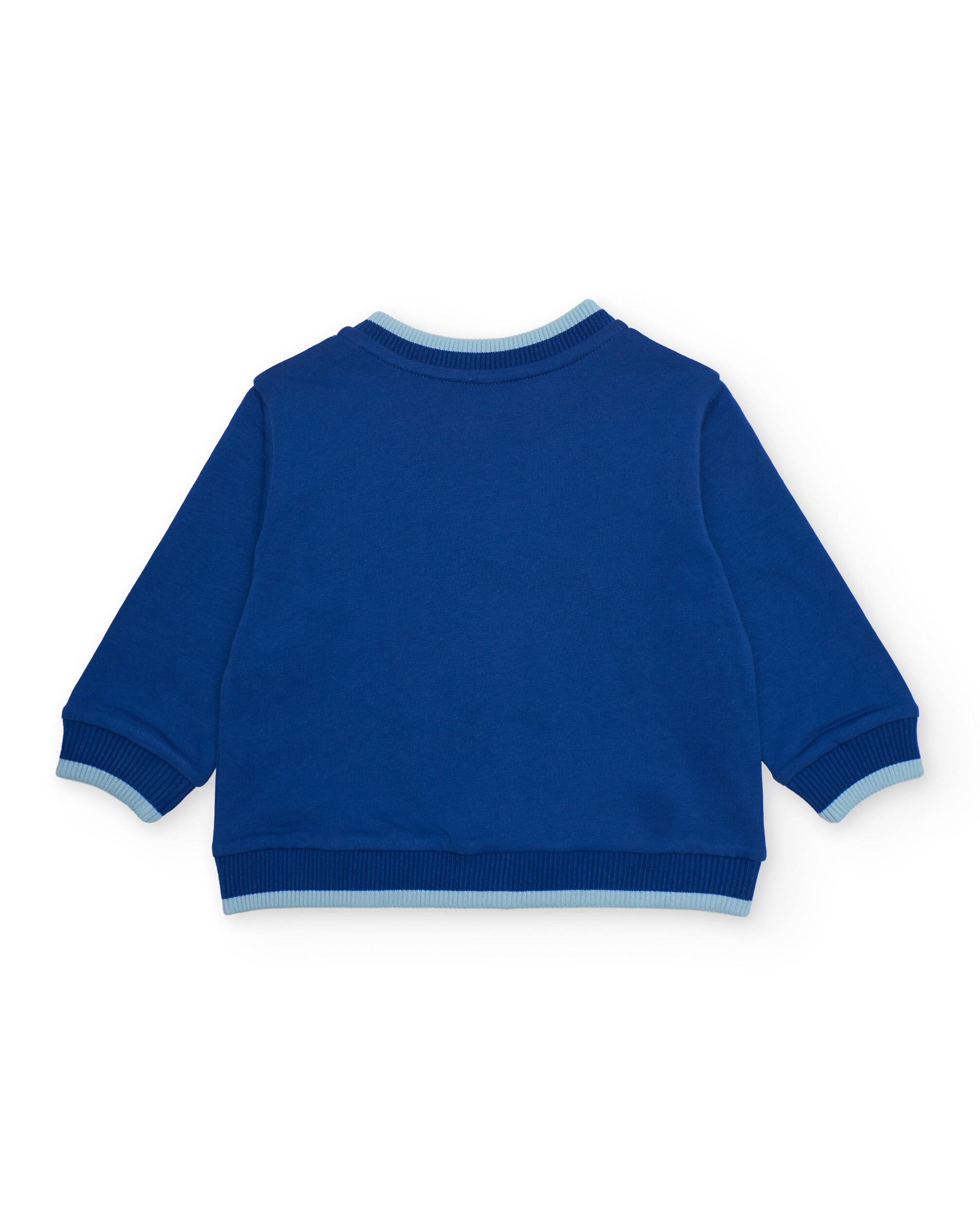 Sweat Infantil de Malha com Fecho Zip Azul-marinho-2