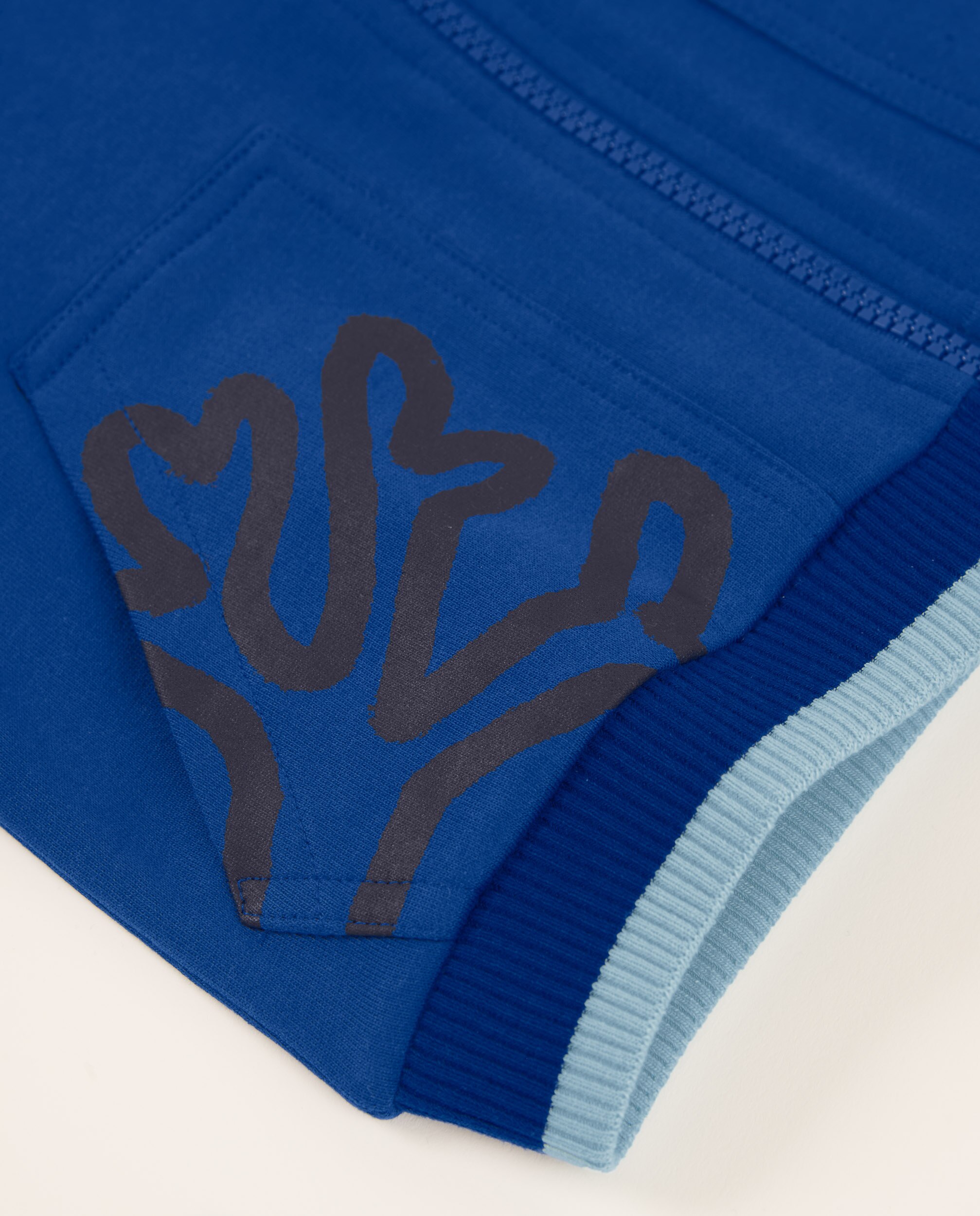 Sweat Infantil de Malha com Fecho Zip Azul-marinho-4