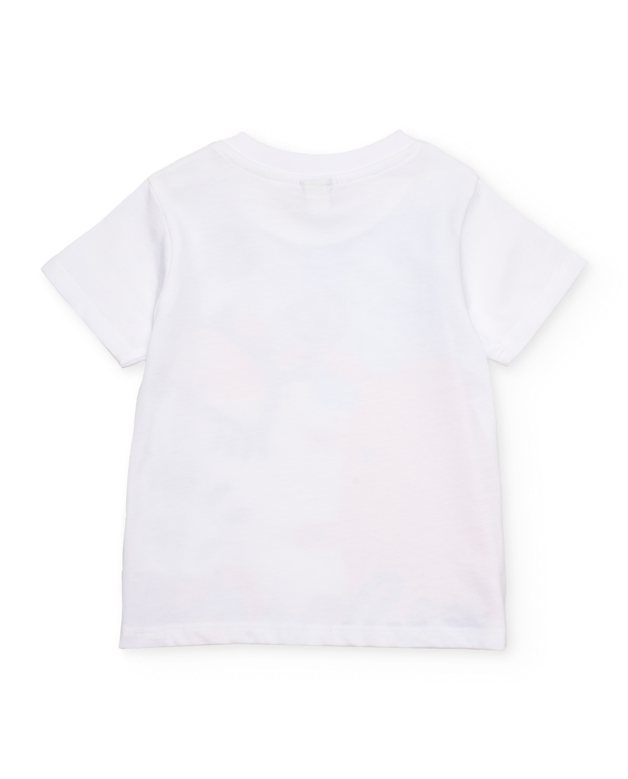 Conjunto Infantil de Malha com Grande Estampado Branco-4
