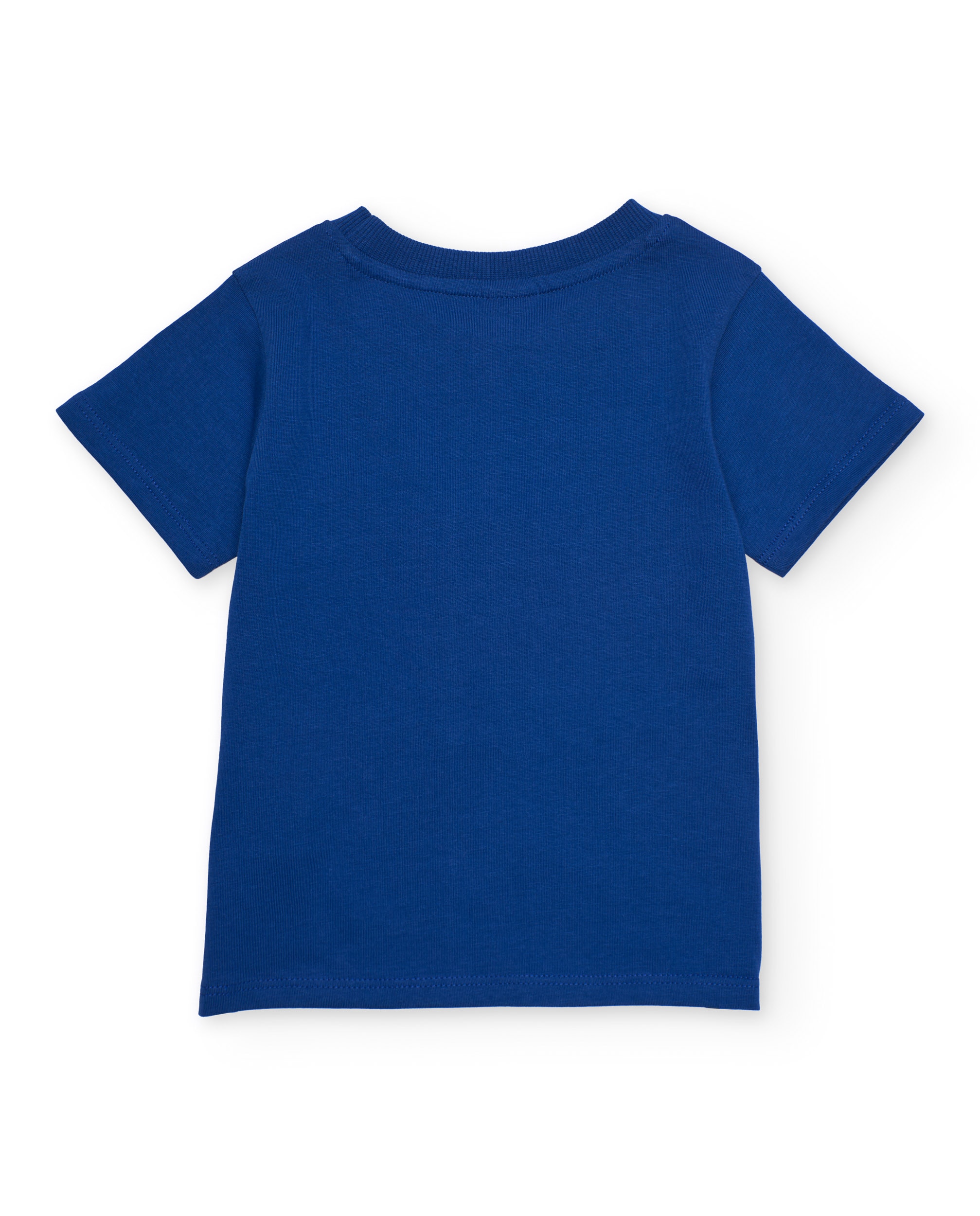 T-shirt Infantil de Malha e Aba Frontal Azul-marinho-2