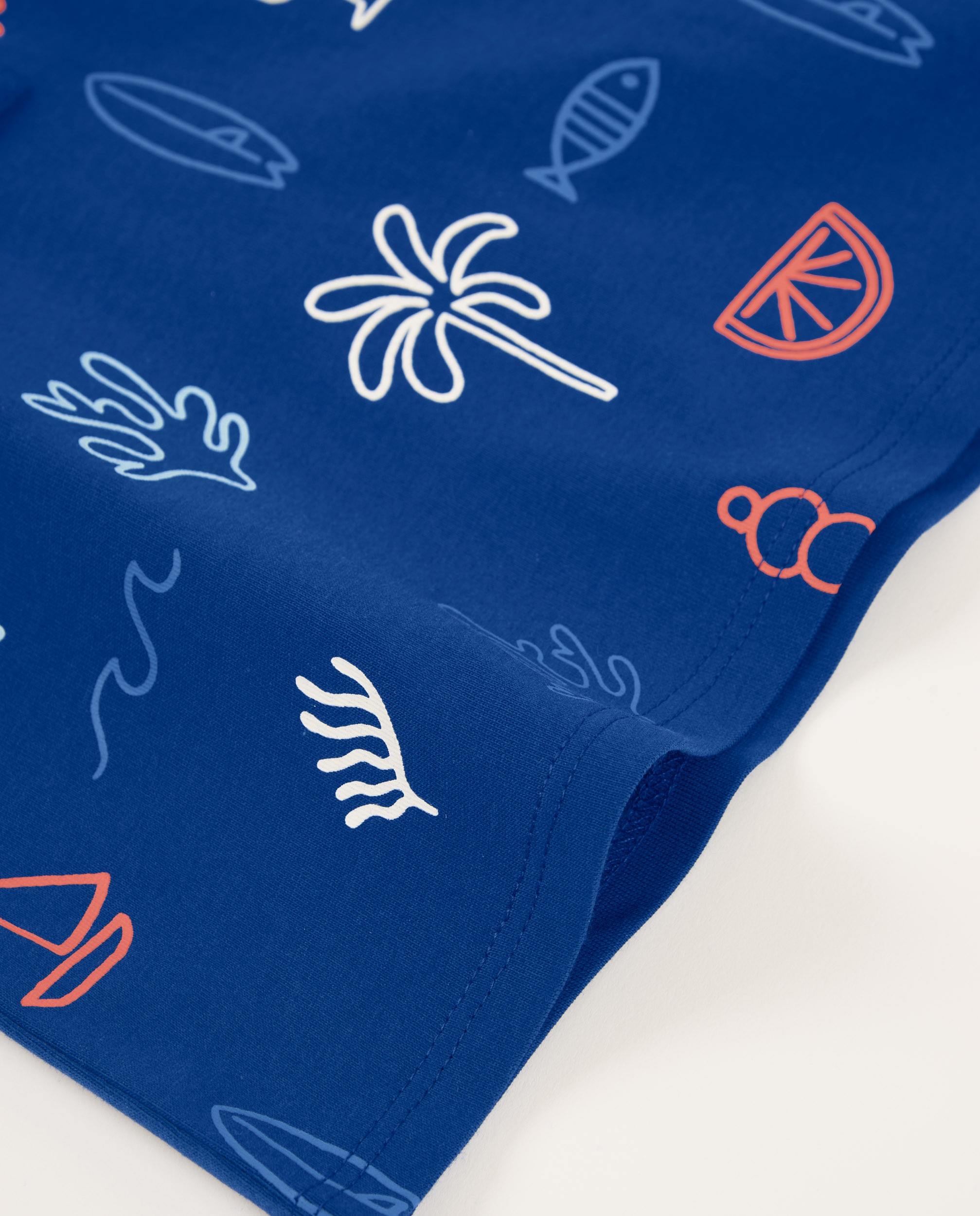 T-shirt Infantil de Malha e Aba Frontal Azul-marinho-4