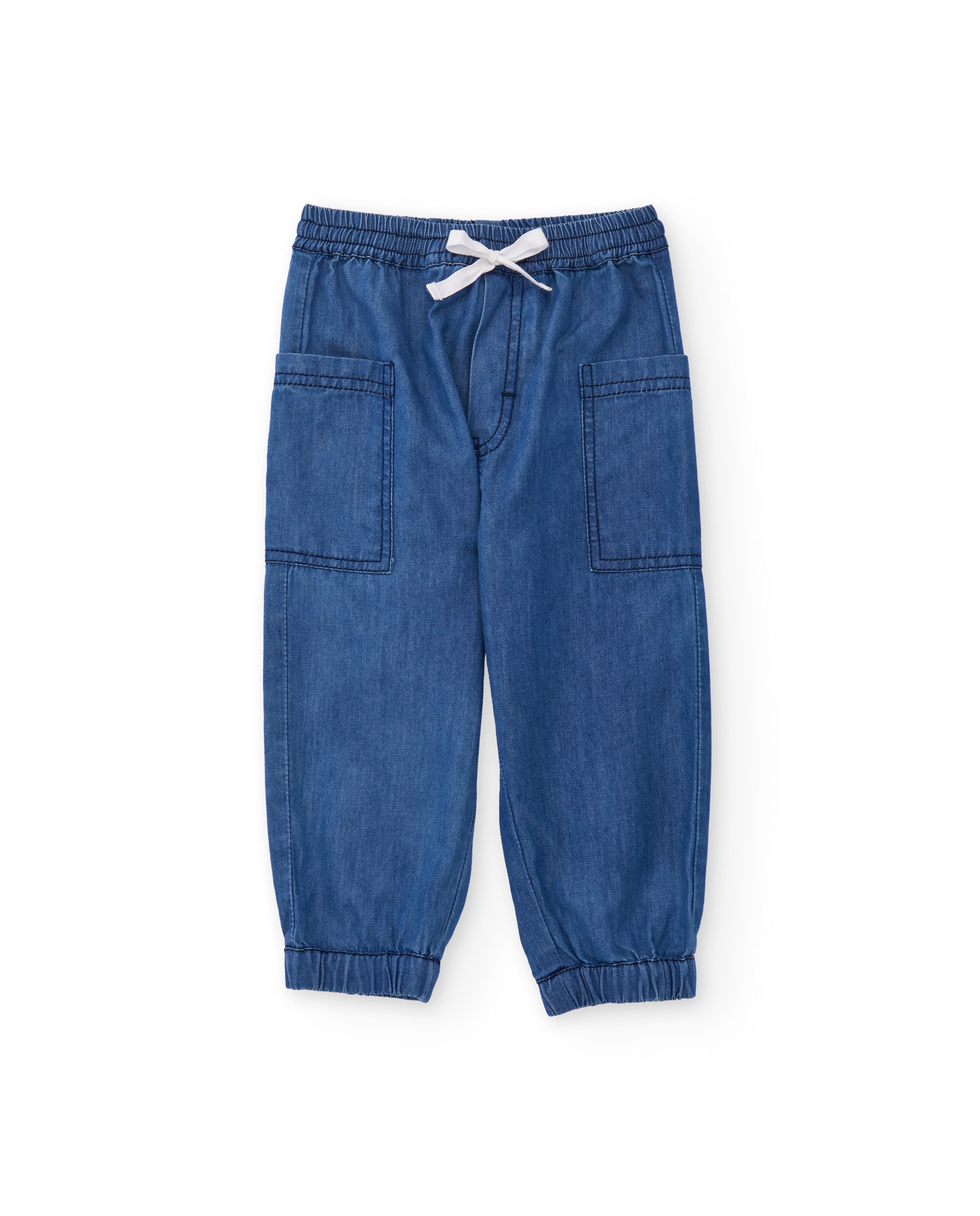 Imagem 0 de Calças de Plana com Denim Leve