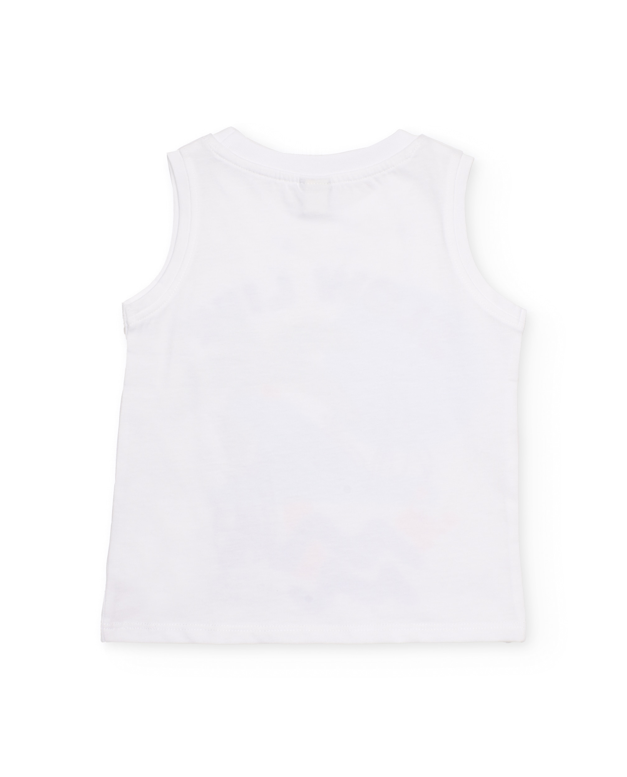 T-shirt Infantil de Malha e Alças Branco-2