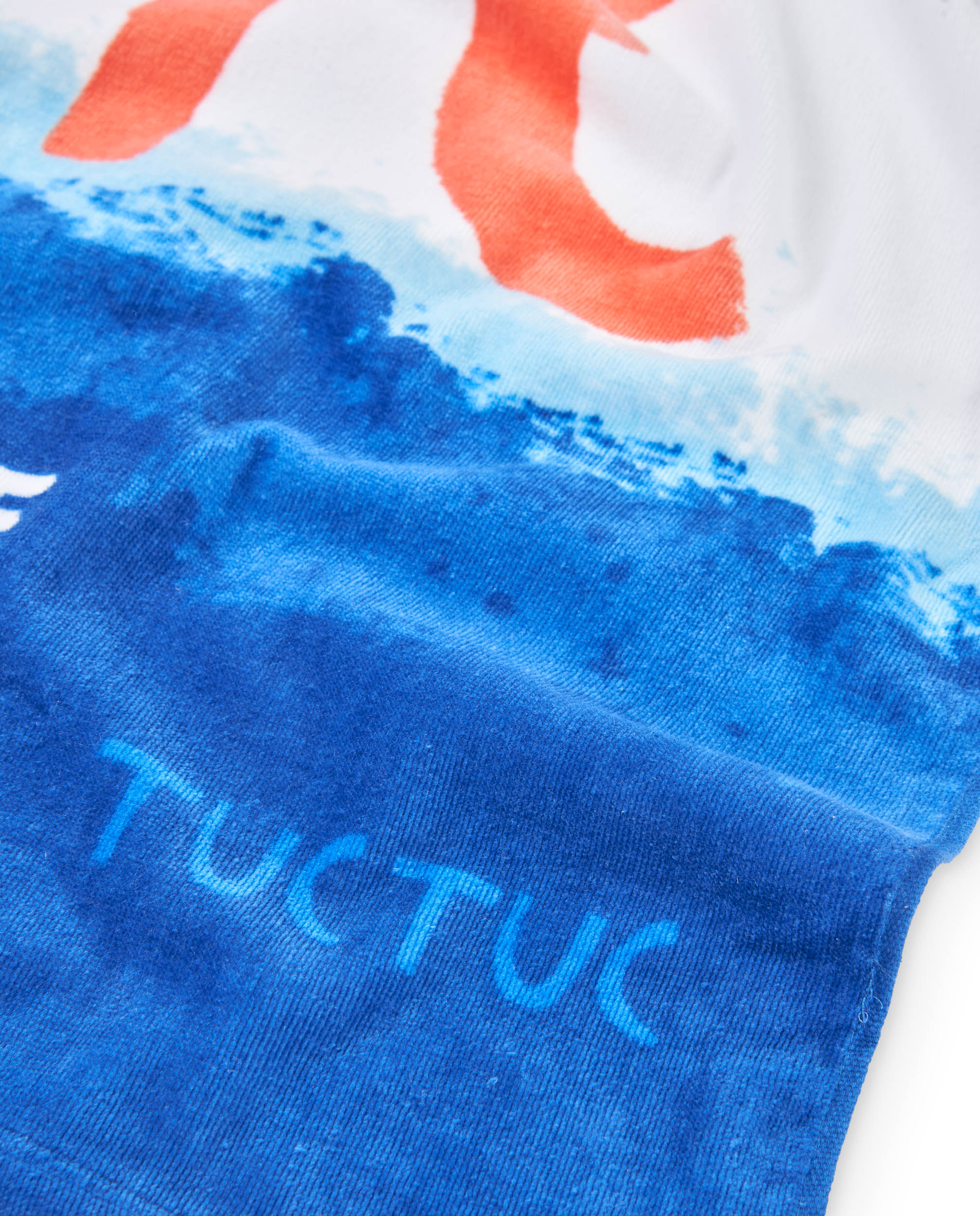 Toalha Infantil de Malha e Estampado Caranguejo Tuc tuc Azul-4