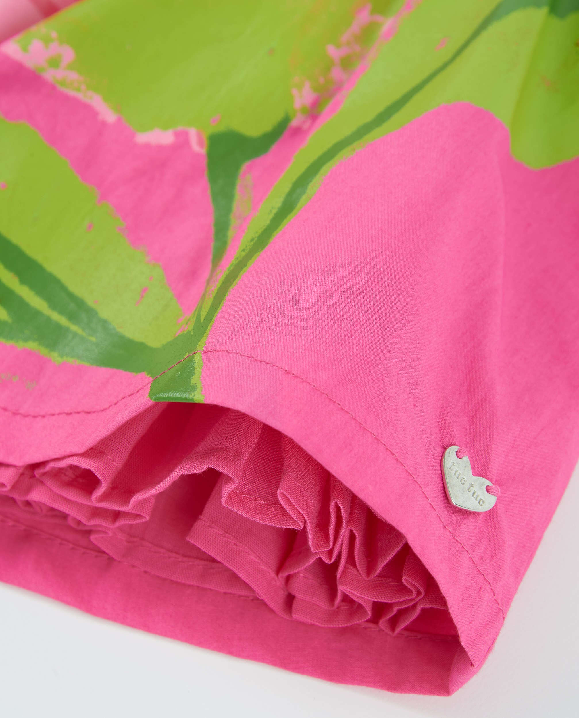 Vestido Infantil de Plana com Corpo Franzido Rosa-4