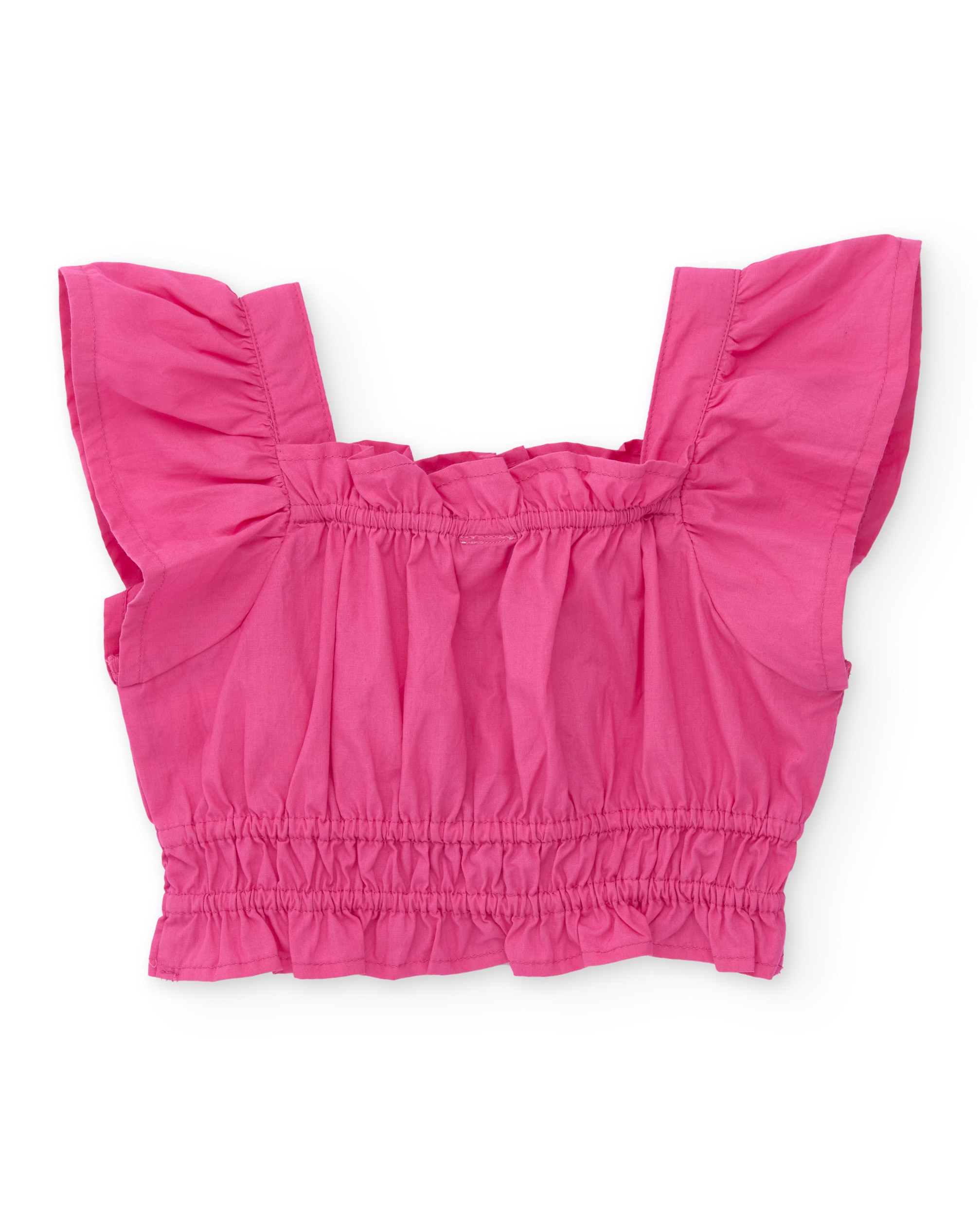 T-shirt Infantil de Algodão e Aplicação de Flores Rosa-2