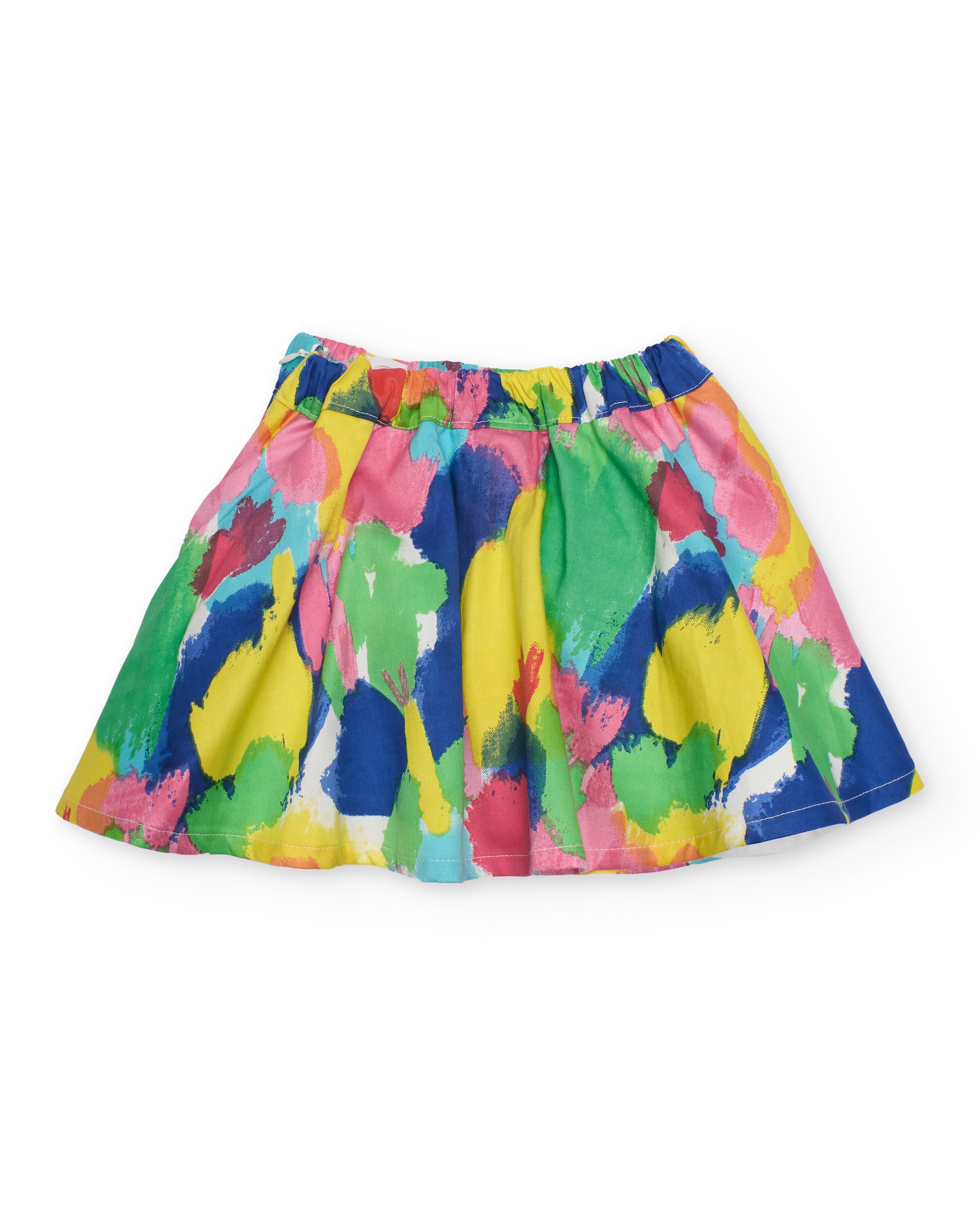 Saia Infantil de Plana com Estampado de Manchas Verde-2
