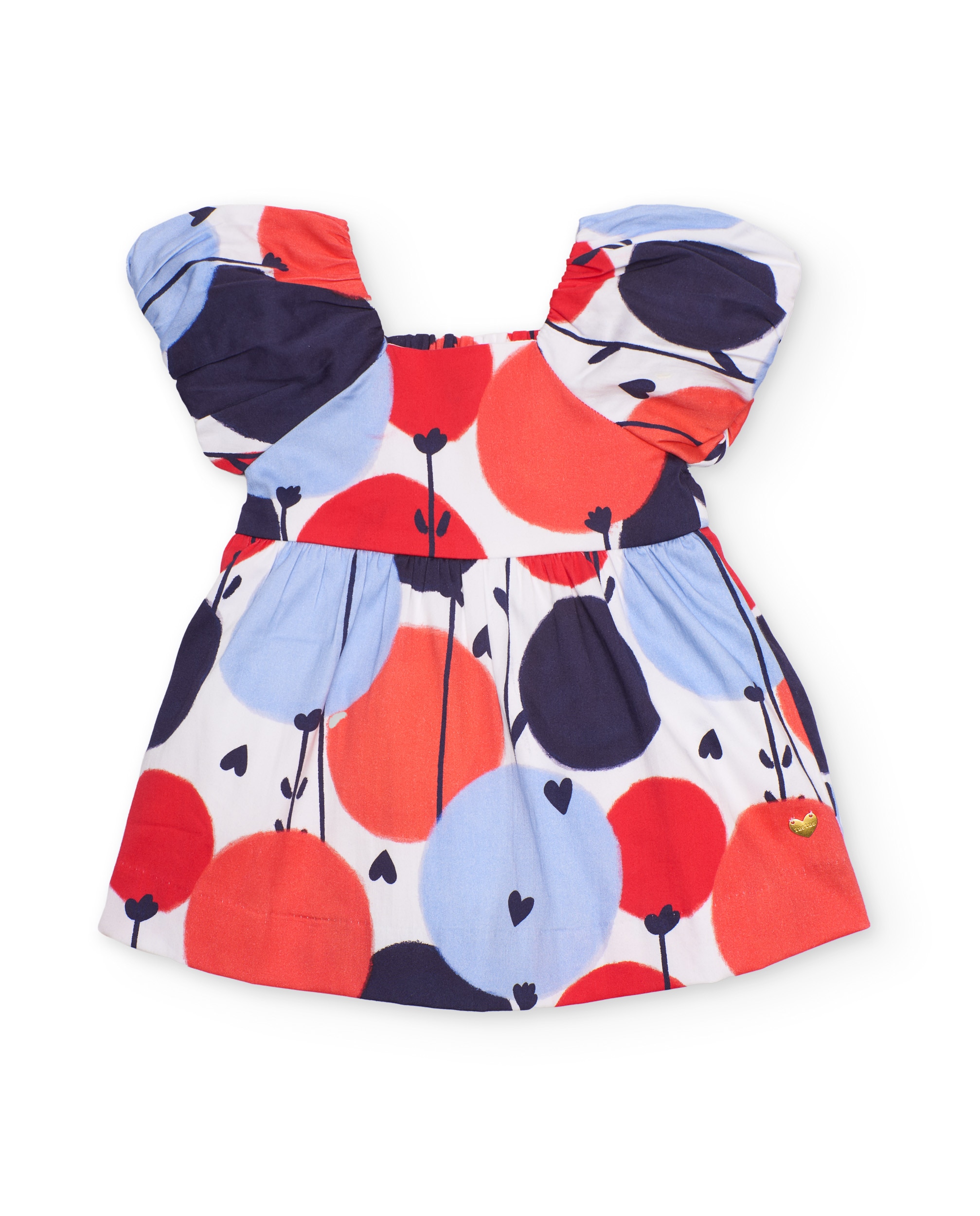 Imagem 0 de Vestido Infantil de Plana com Mangas Abalonadas