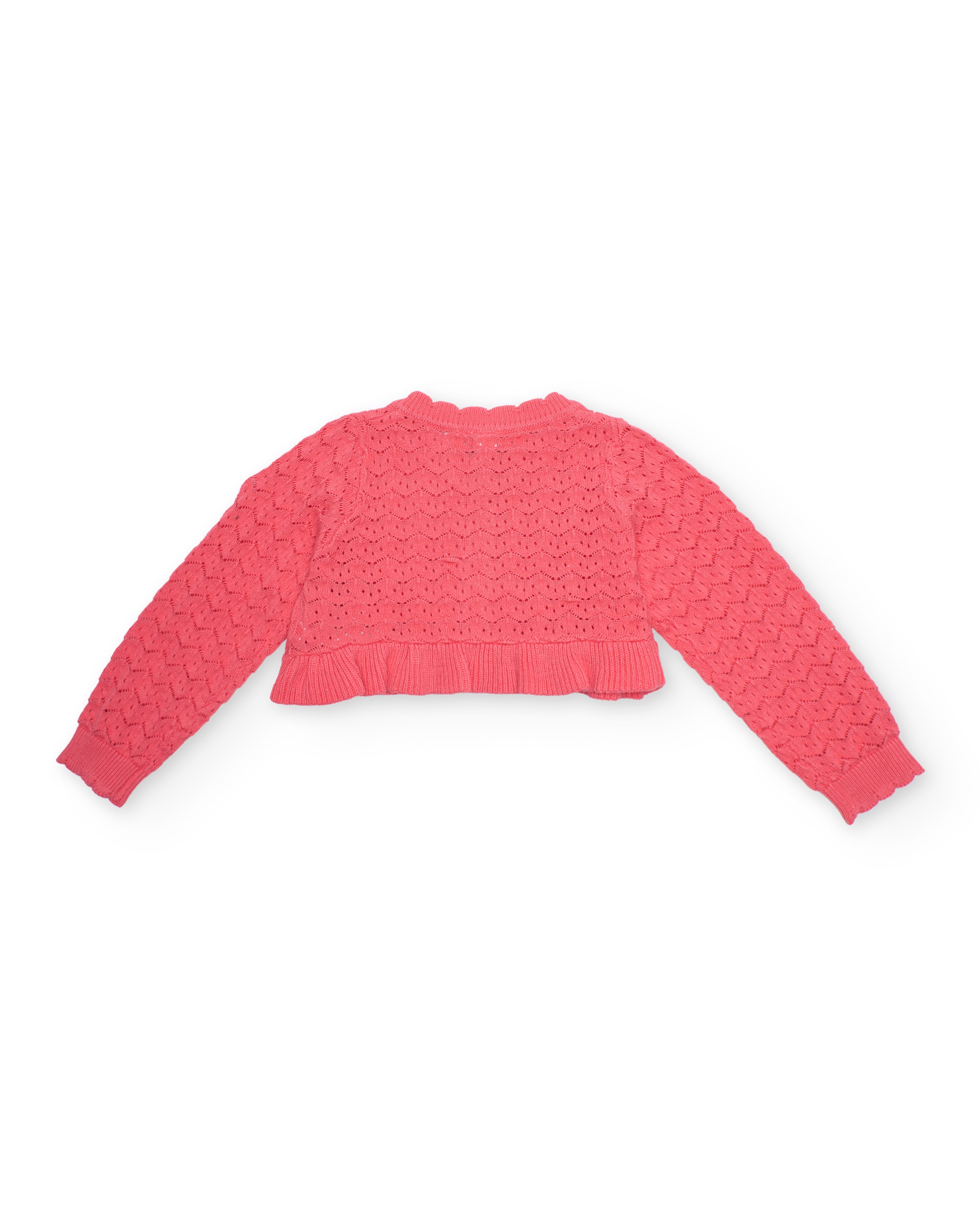 Casaco Infantil de Tricô com Silhueta Curta Tuc tuc Rosa-2