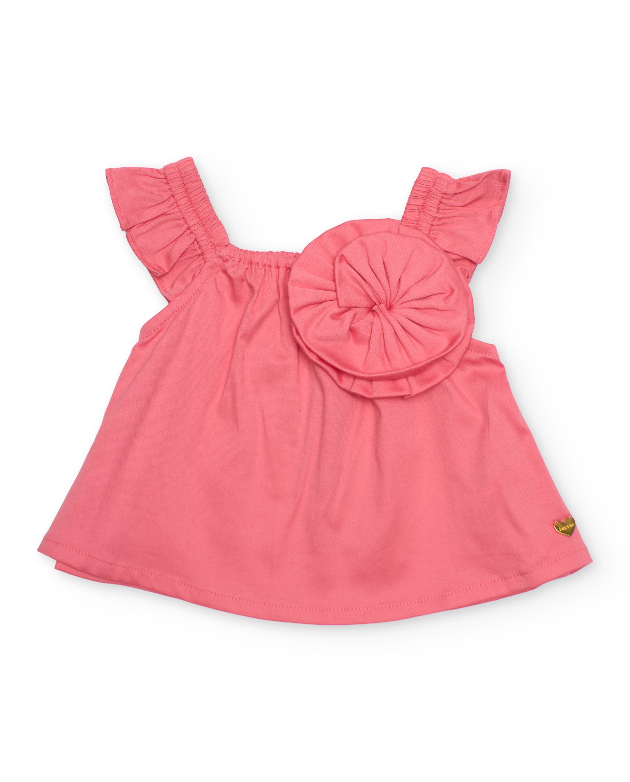 Imagem 0 de Blusa de Plana e Grande Flor Frontal