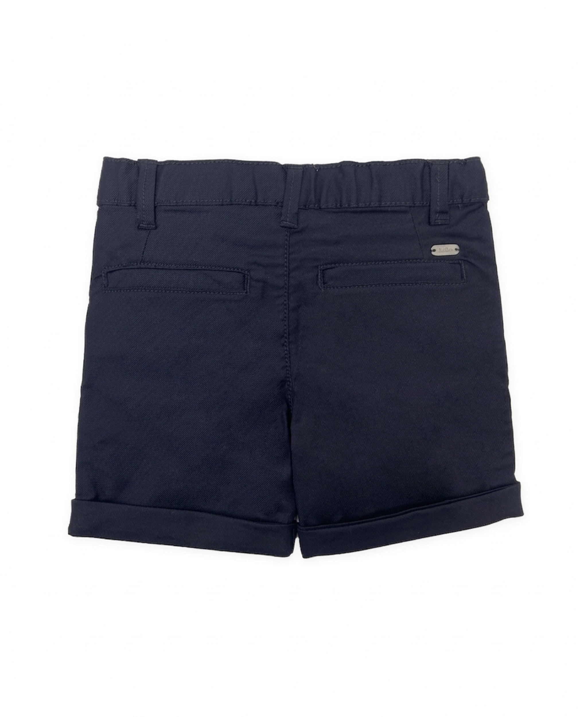 Bermudas de Plana com Bolsos Laterais Tuc tuc Azul-marinho-2