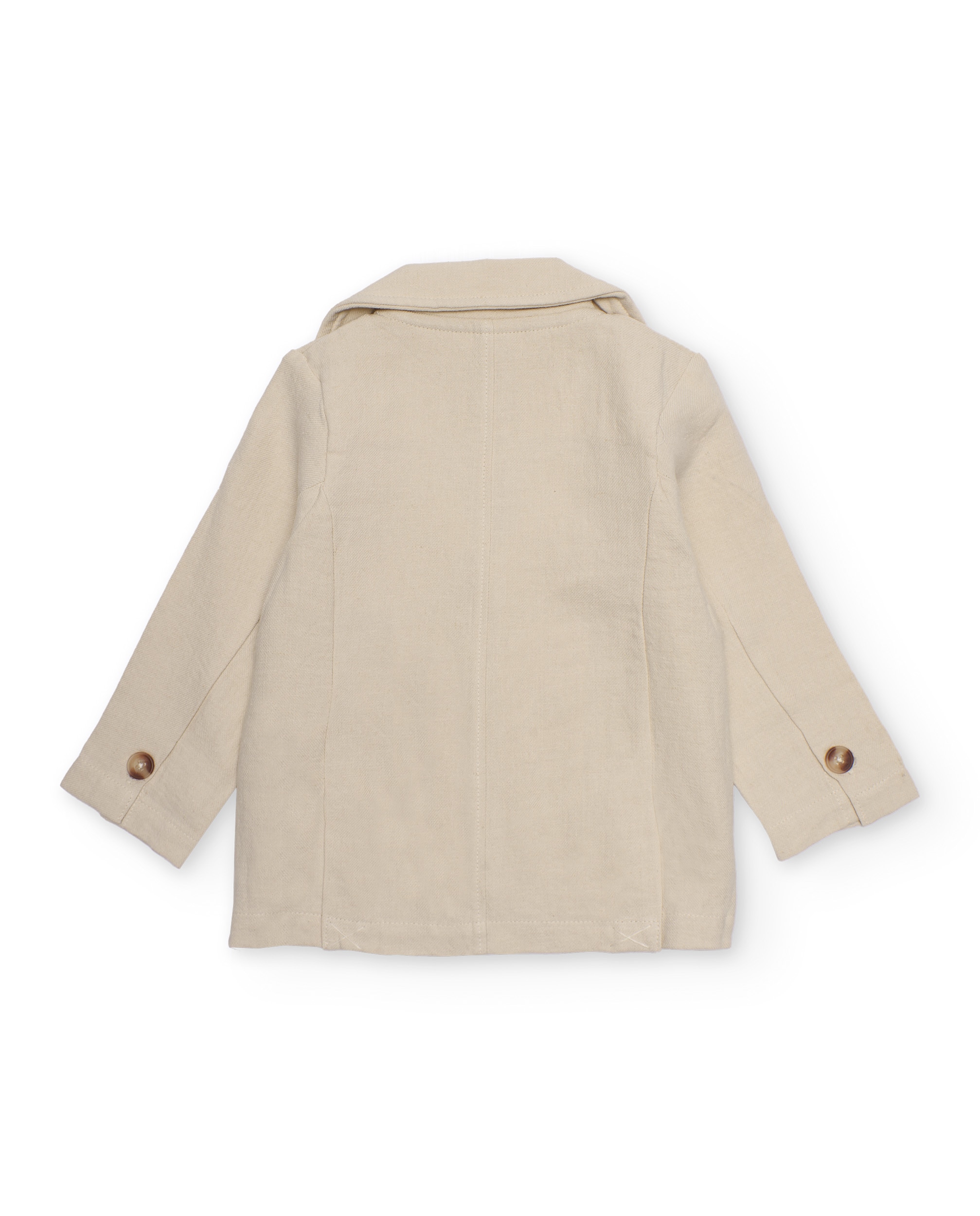 Blazer para Bebé de Plana com Lapelas Clássicas Tuc tuc Bege-2