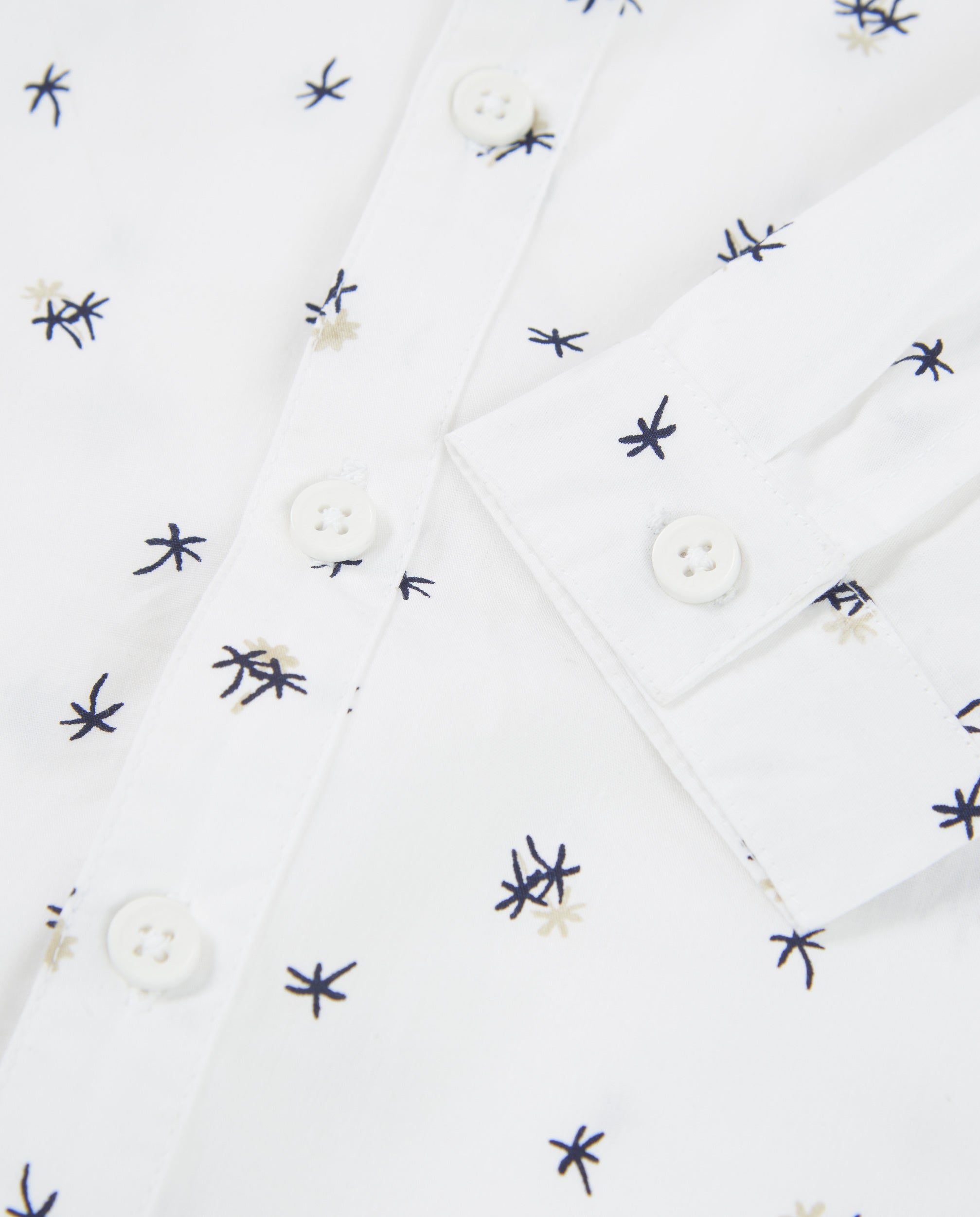 Camisa Infantil de Plana com Gravata-borboleta Desmontável Branco-5