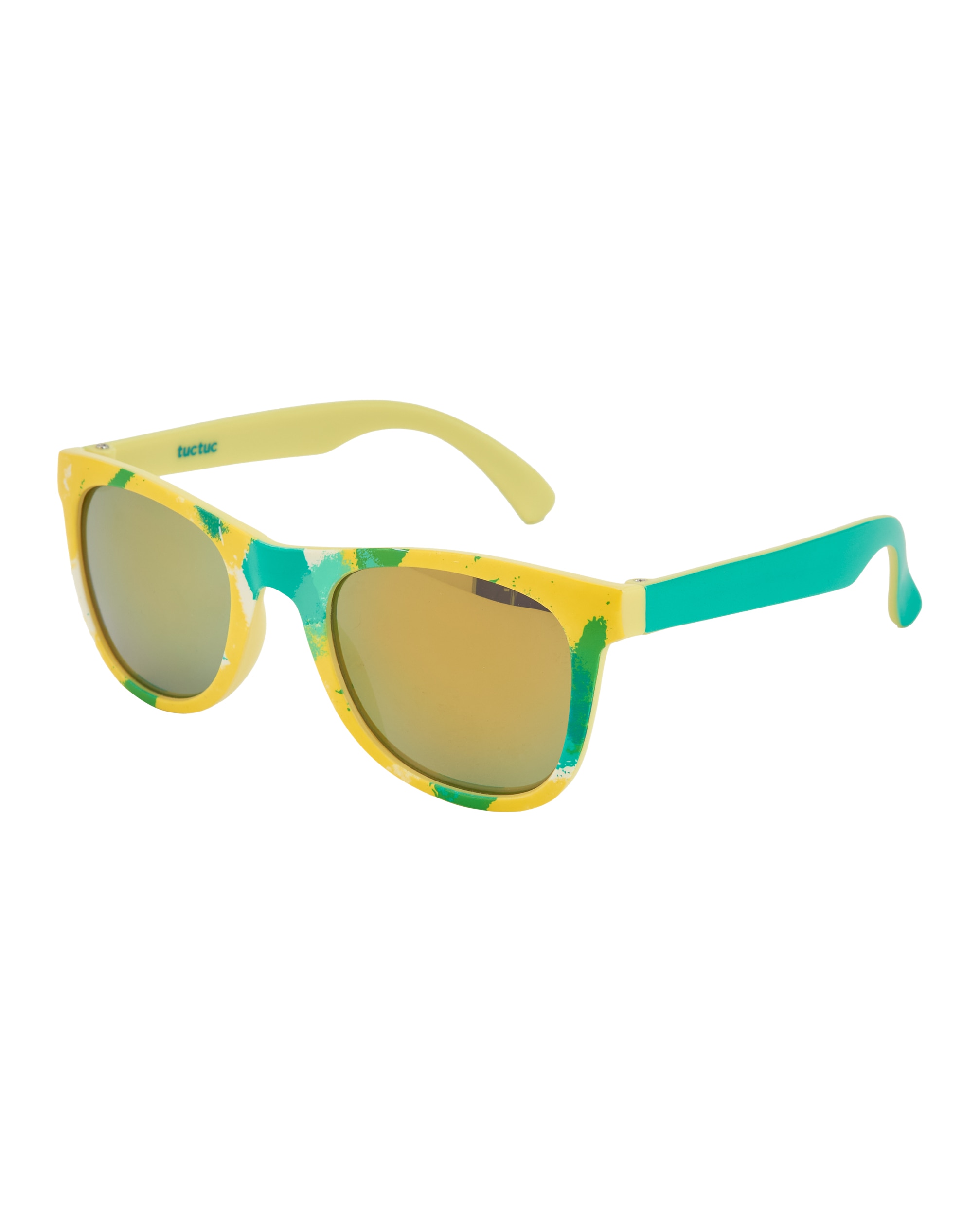 Óculos de Sol Infantil de Estampado Efeito Salpicado Tuc tuc Amarelo-2