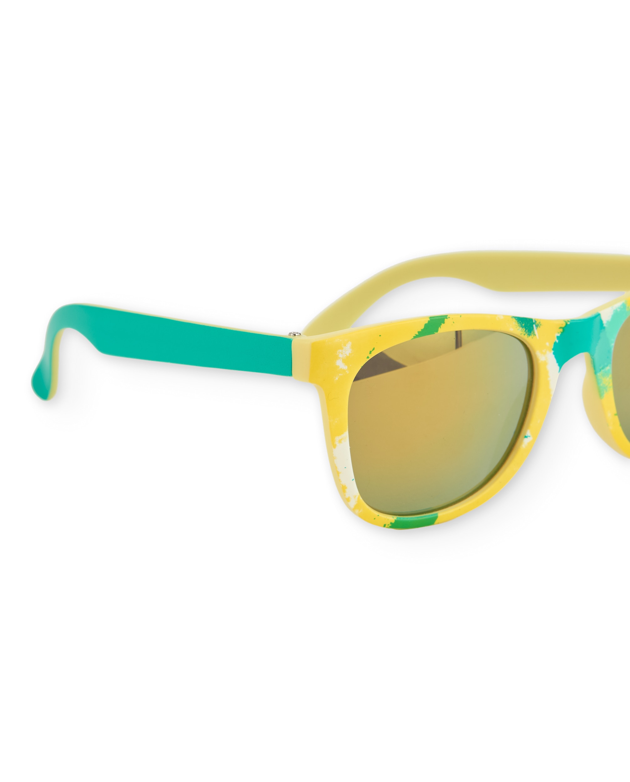 Óculos de Sol Infantil de Estampado Efeito Salpicado Tuc tuc Amarelo-4