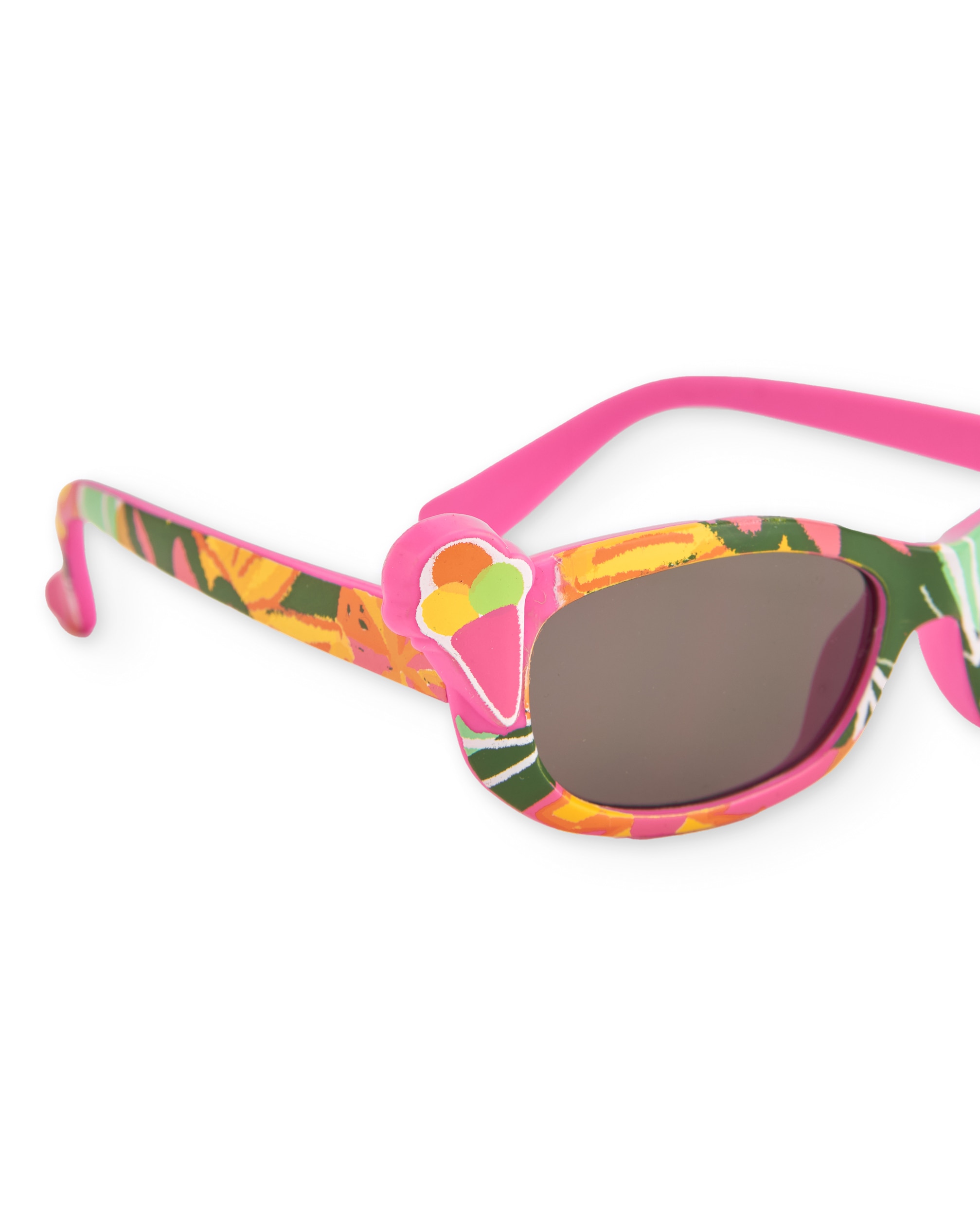 Óculos de Sol Infantil com Apliques de Flores Decorativas Tuc tuc Rosa / Verde-4