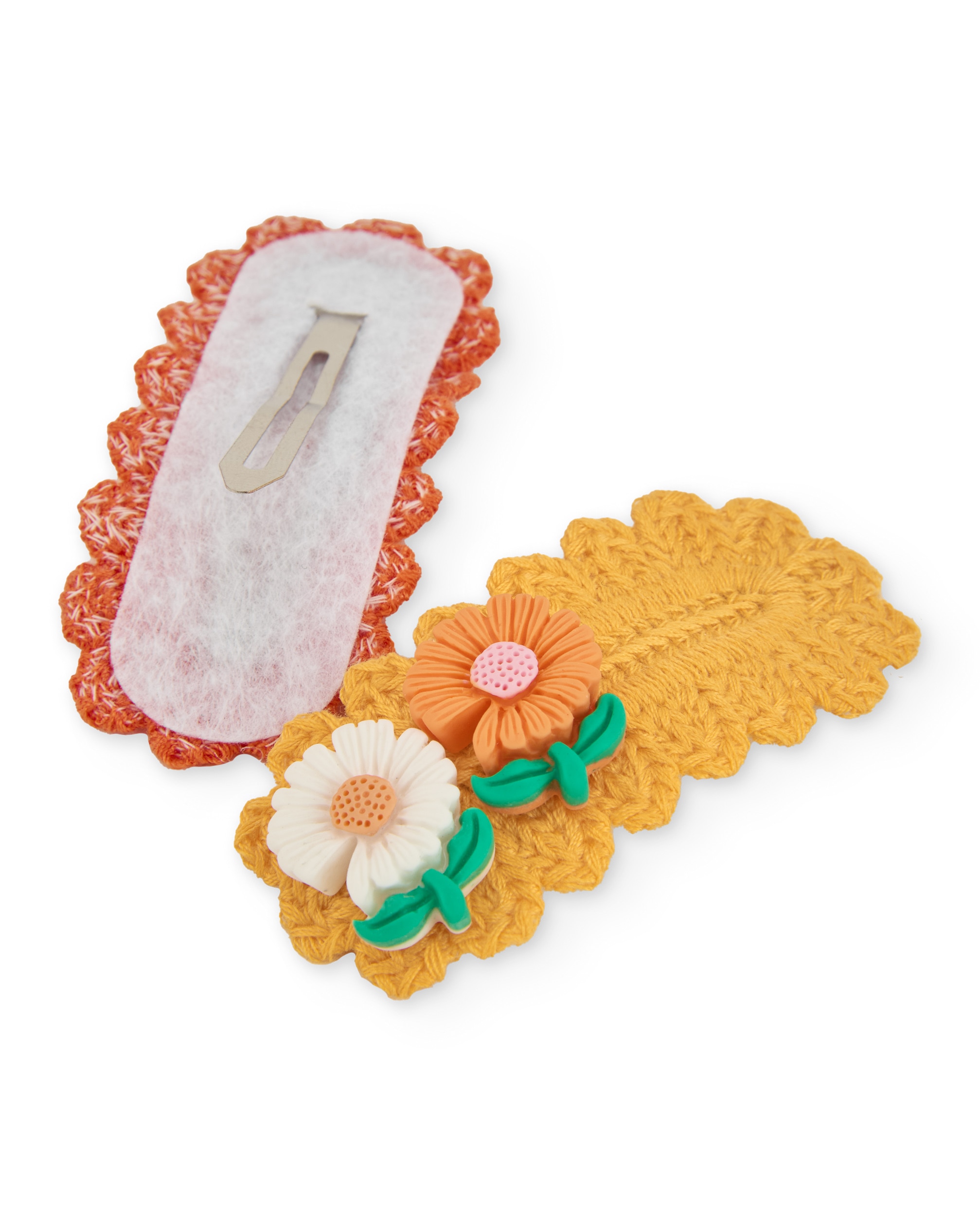 Acessório para o Cabelo Infantil com Flores em Relevo Tuc tuc Laranja-manga-2