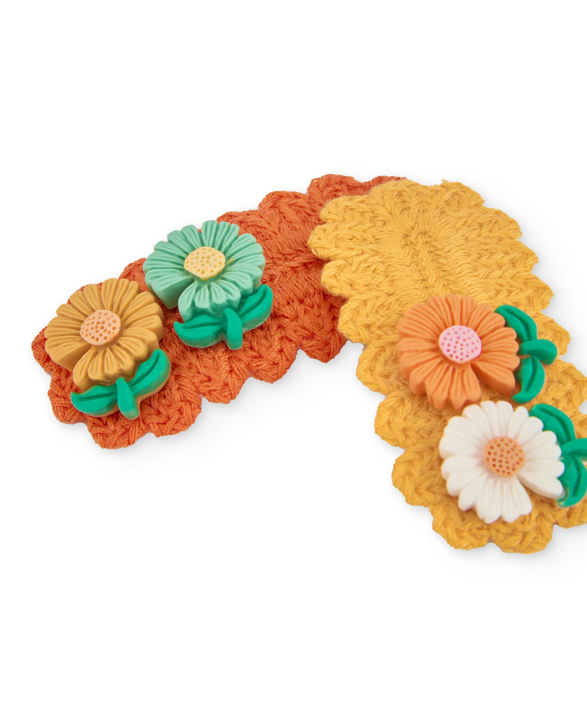 Acessório para o Cabelo Infantil com Flores em Relevo Tuc tuc Laranja-manga-3