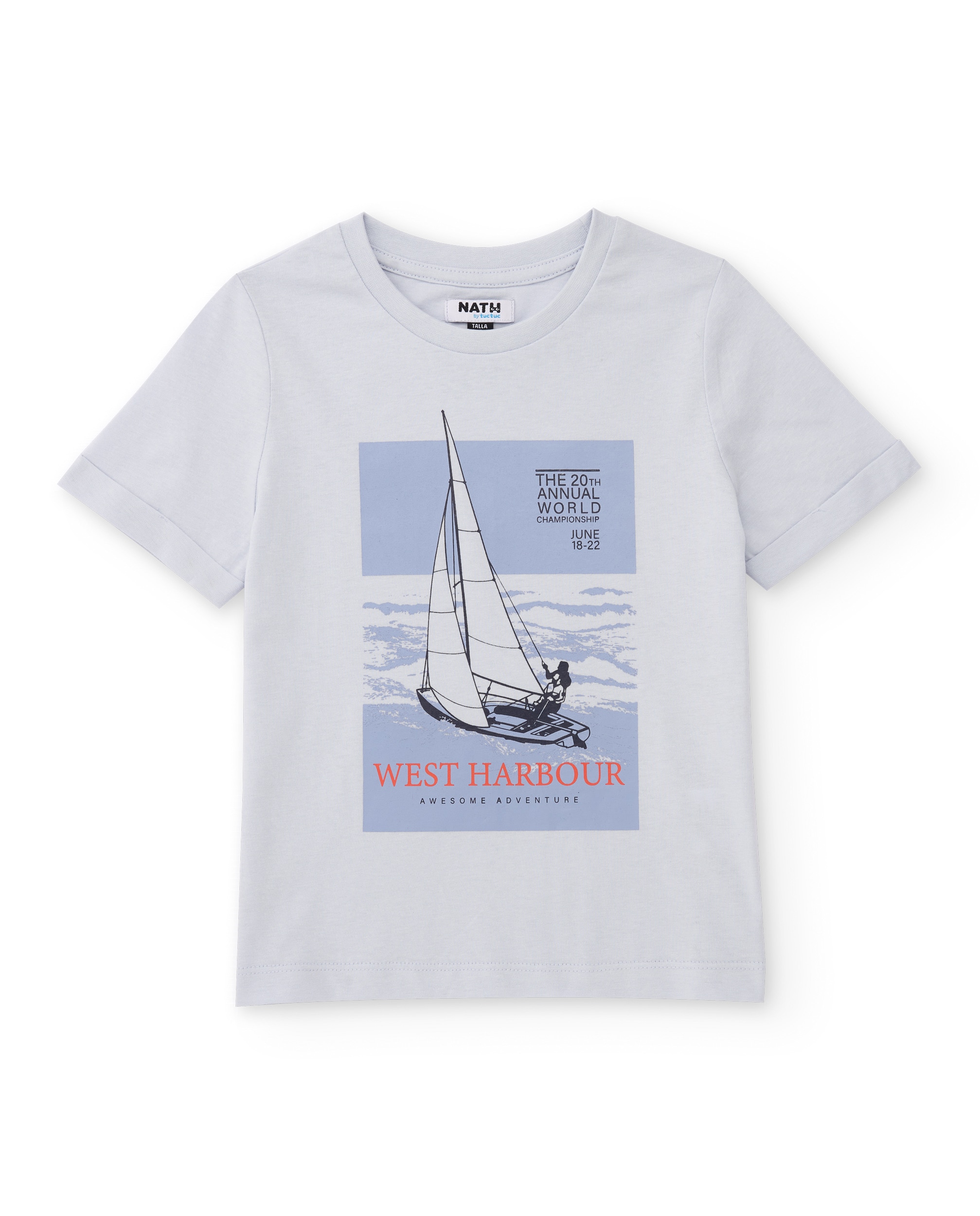 Conjunto Infantil de Malha com Inspiração Náutica Tuc tuc Azul-celeste-2