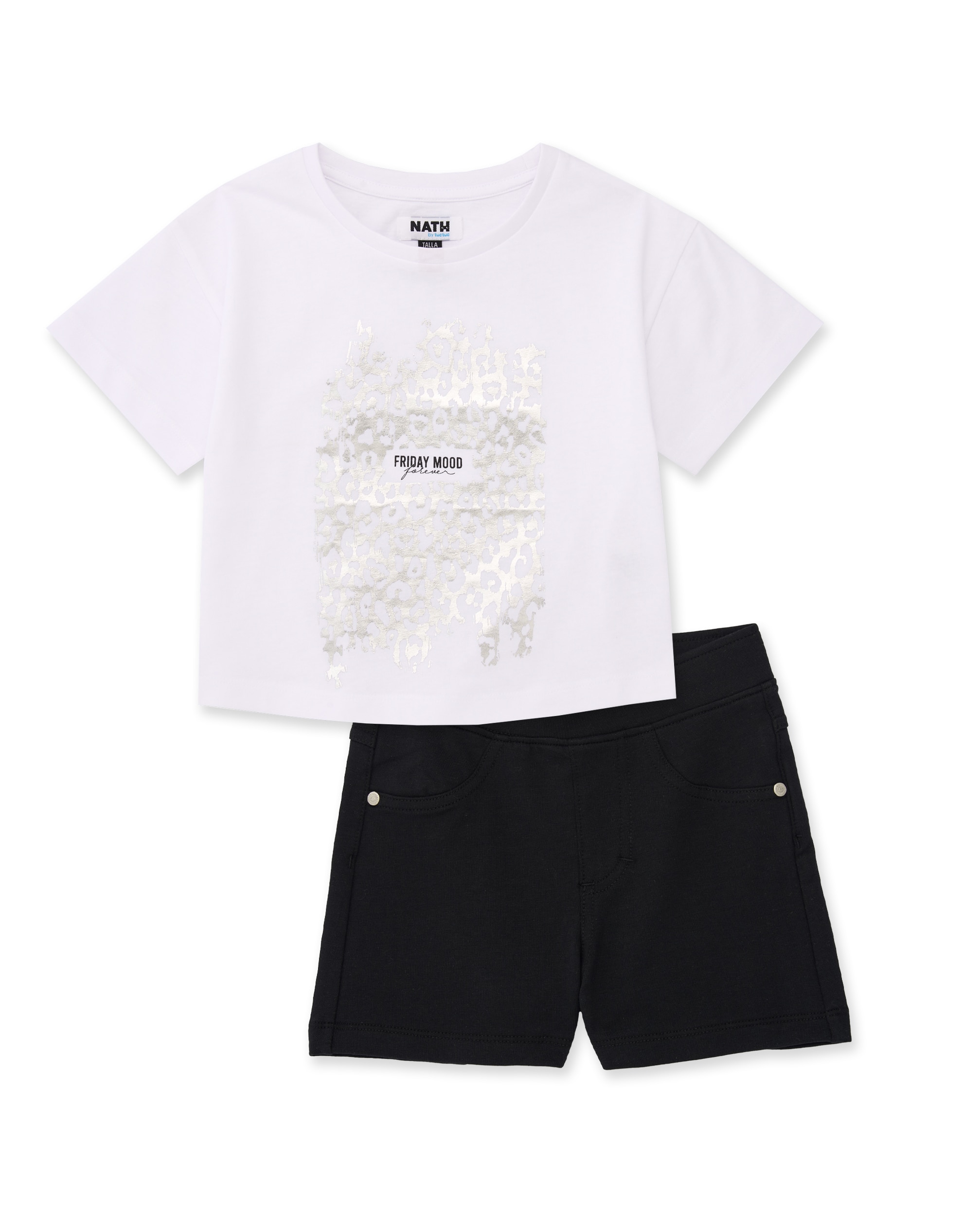 Imagem 0 de Conjunto Infantil de Malha com Detalhes Brilhantes