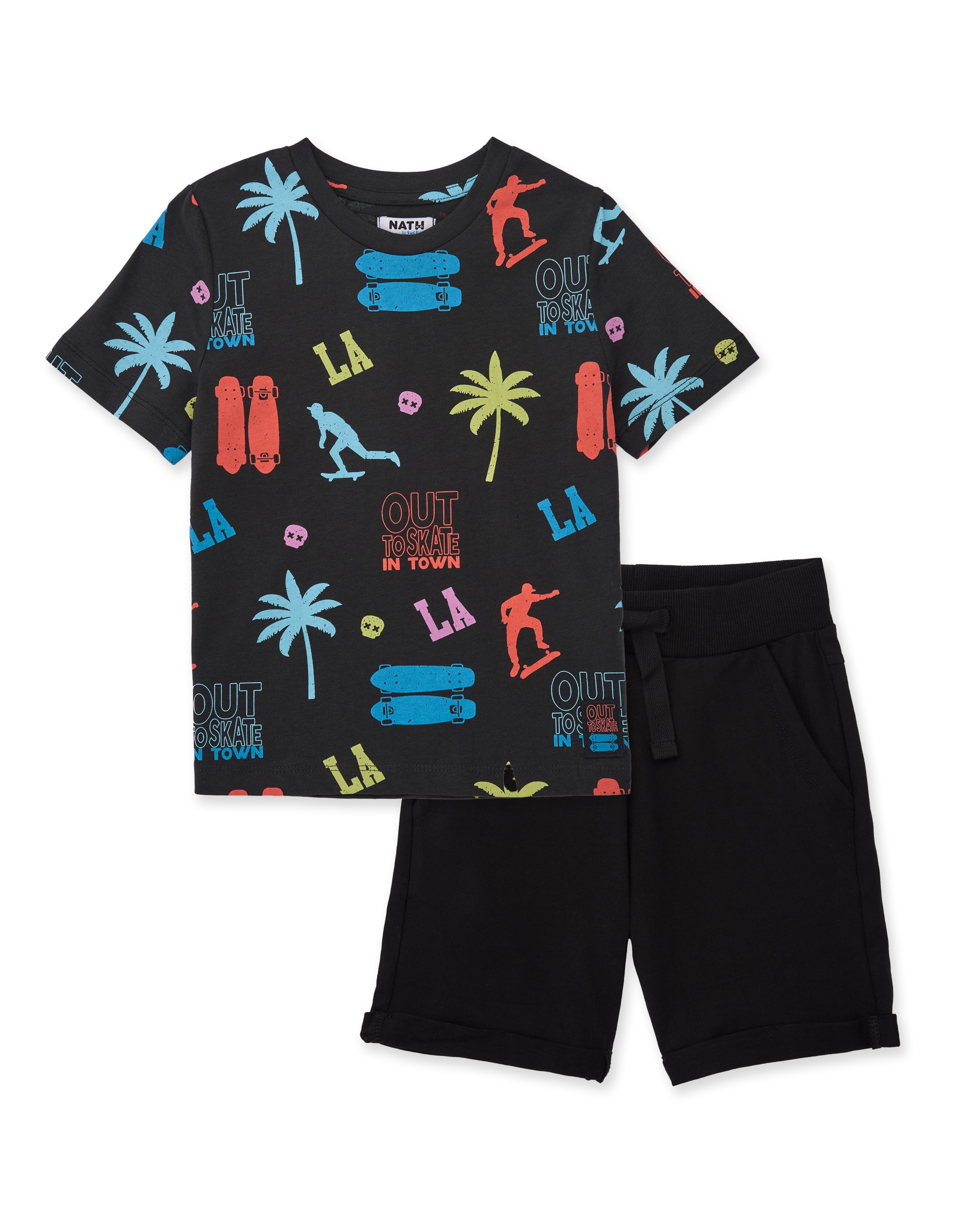 Imagem 0 de Conjunto Infantil de Malha com Estampado Urbano