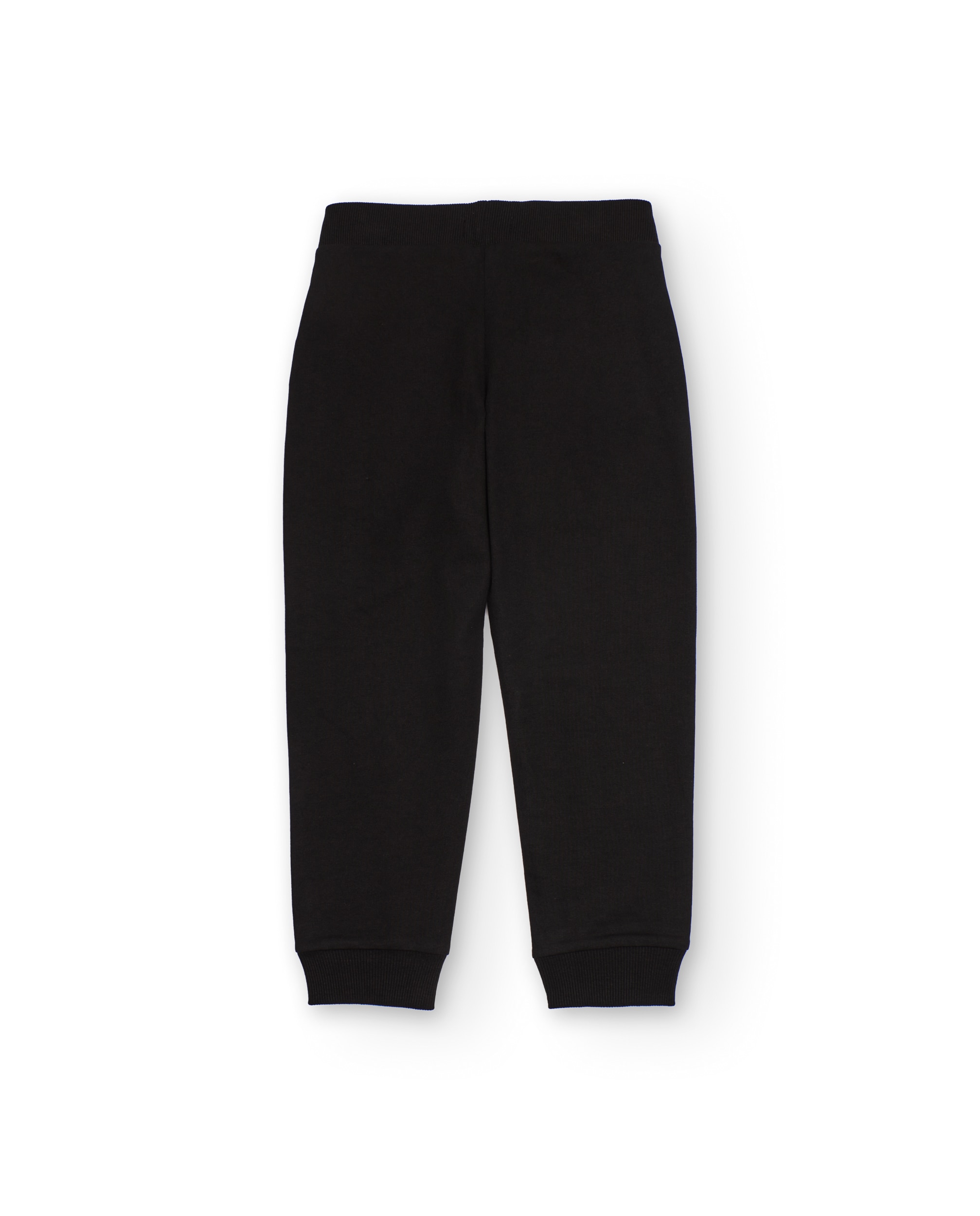 Calças Desportivas Infantil de Felpa com Cordão e Punhos Elásticos Tuc tuc Preto-2