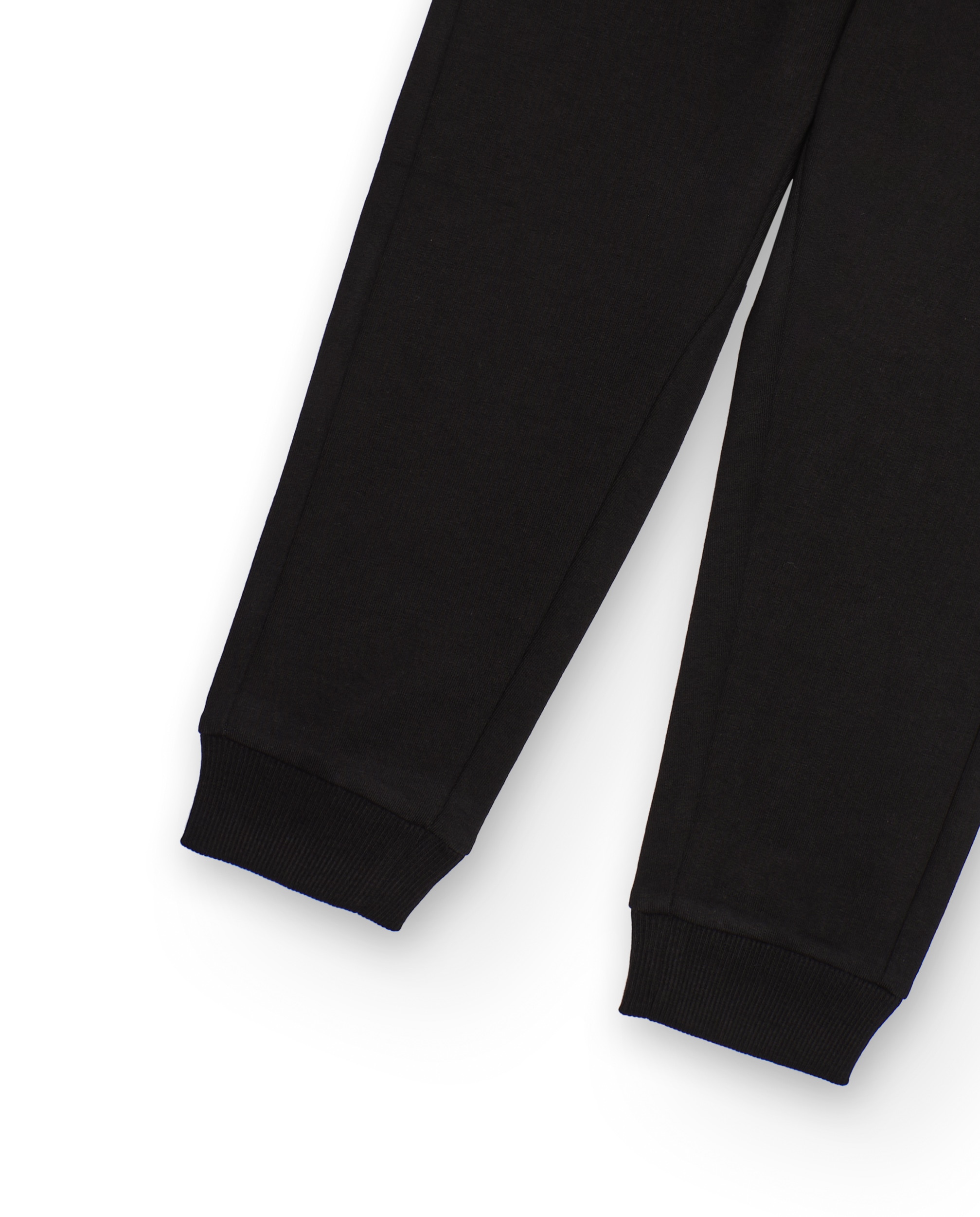 Calças Desportivas Infantil de Felpa com Cordão e Punhos Elásticos Tuc tuc Preto-4