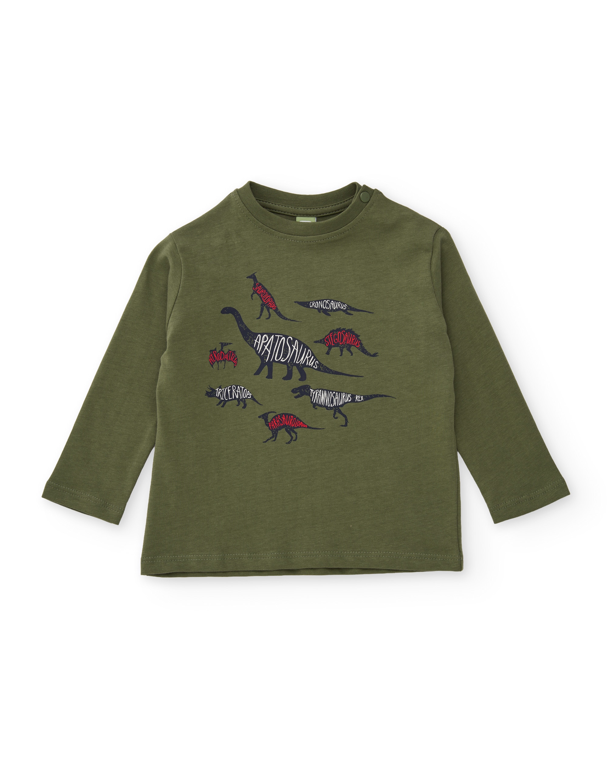 Imagem 0 de T-shirt Infantil de Malha com Estampado de Dinossauros