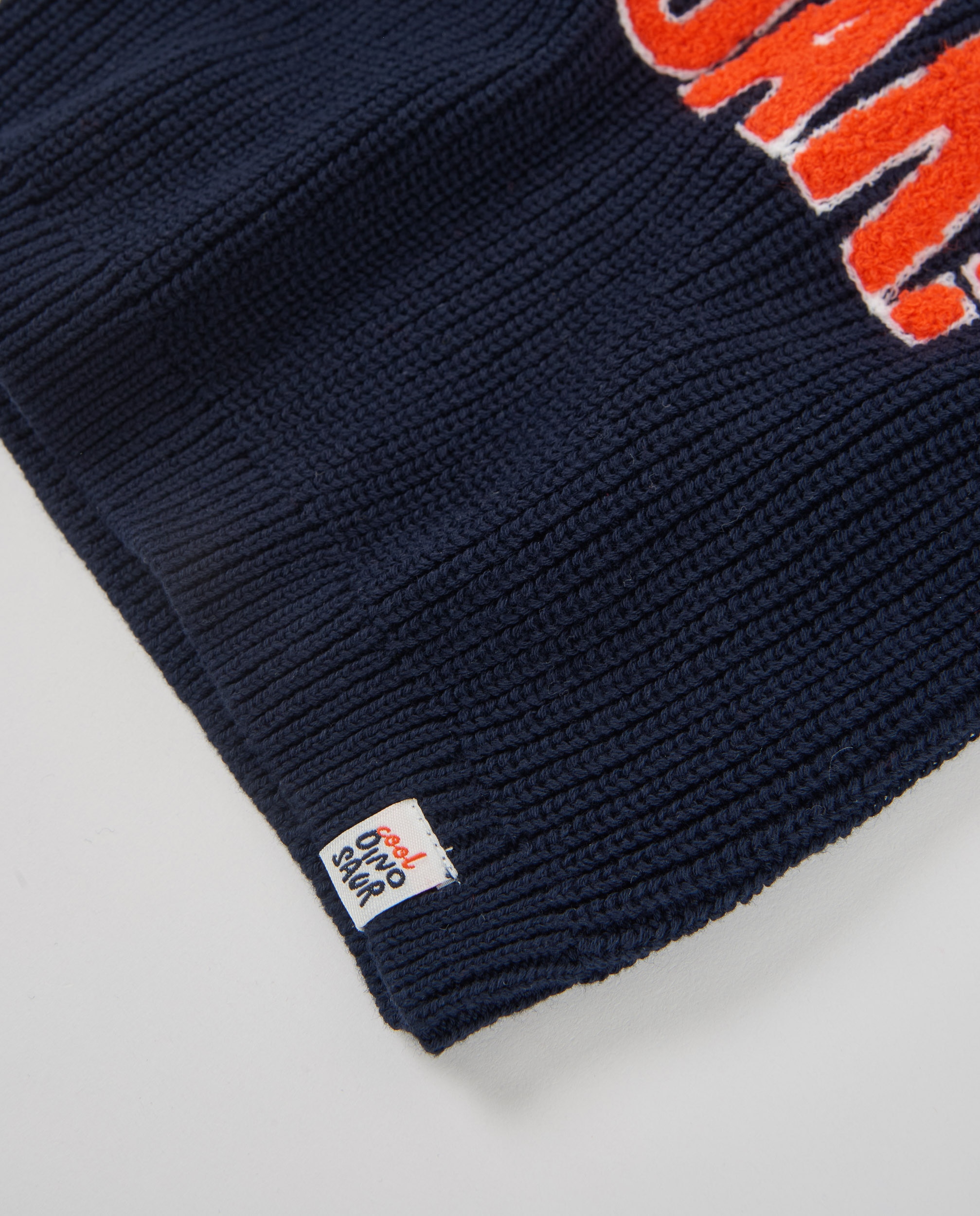 Sweatshirt Infantil de Tricô com Mensagem Frontal Azul-marinho-4