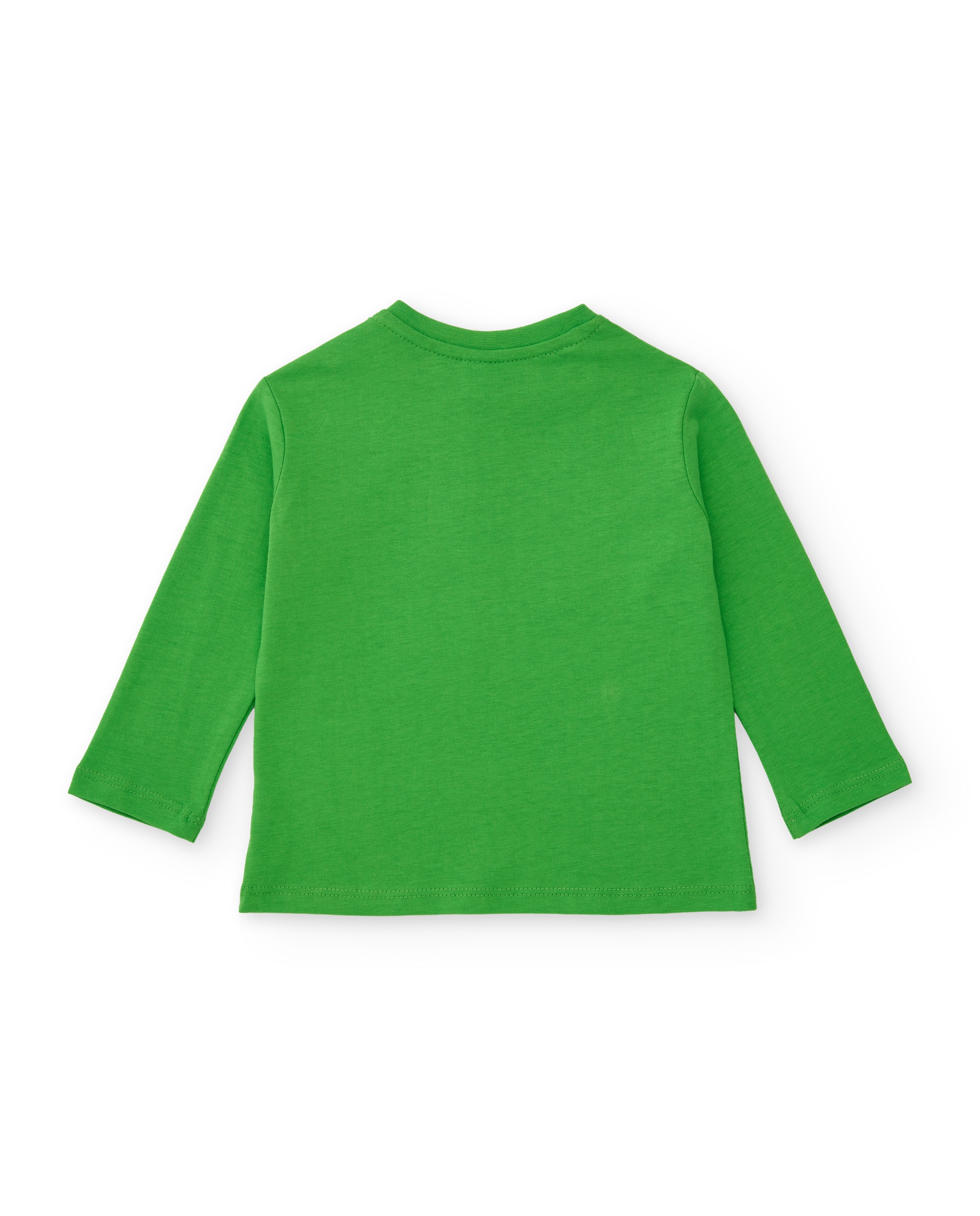 T-shirt Infantil de Malha com Design de Personagem Pixelado Verde-2