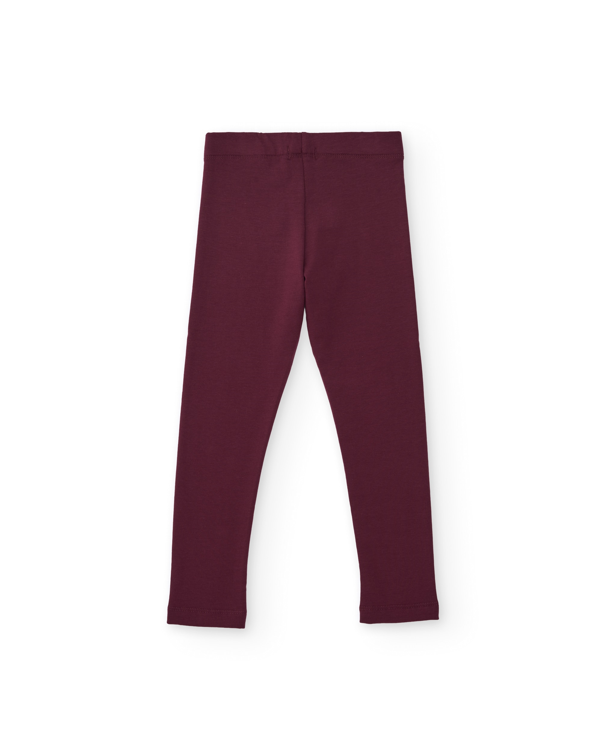 Leggings Infantil de Felpa Compridos com Ajuste Confortável Bordeaux-2