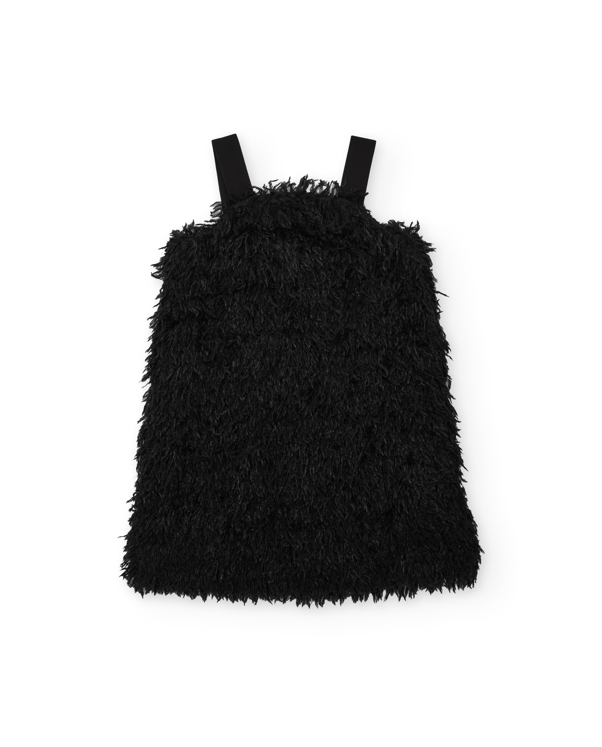 Imagem 0 de Vestido Infantil com Textura de Plumagem e Alças
