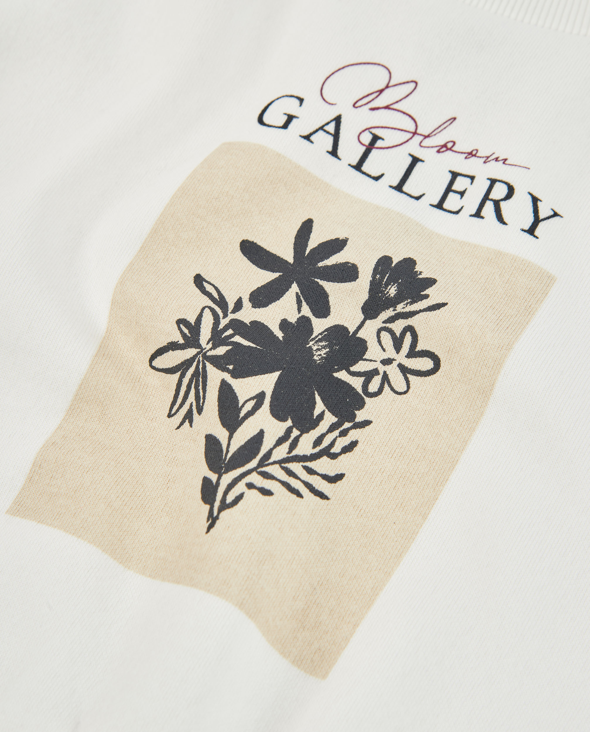 Sweatshirt Infantil de Felpa com Estampado Floral e Corte Relaxado Branco-4