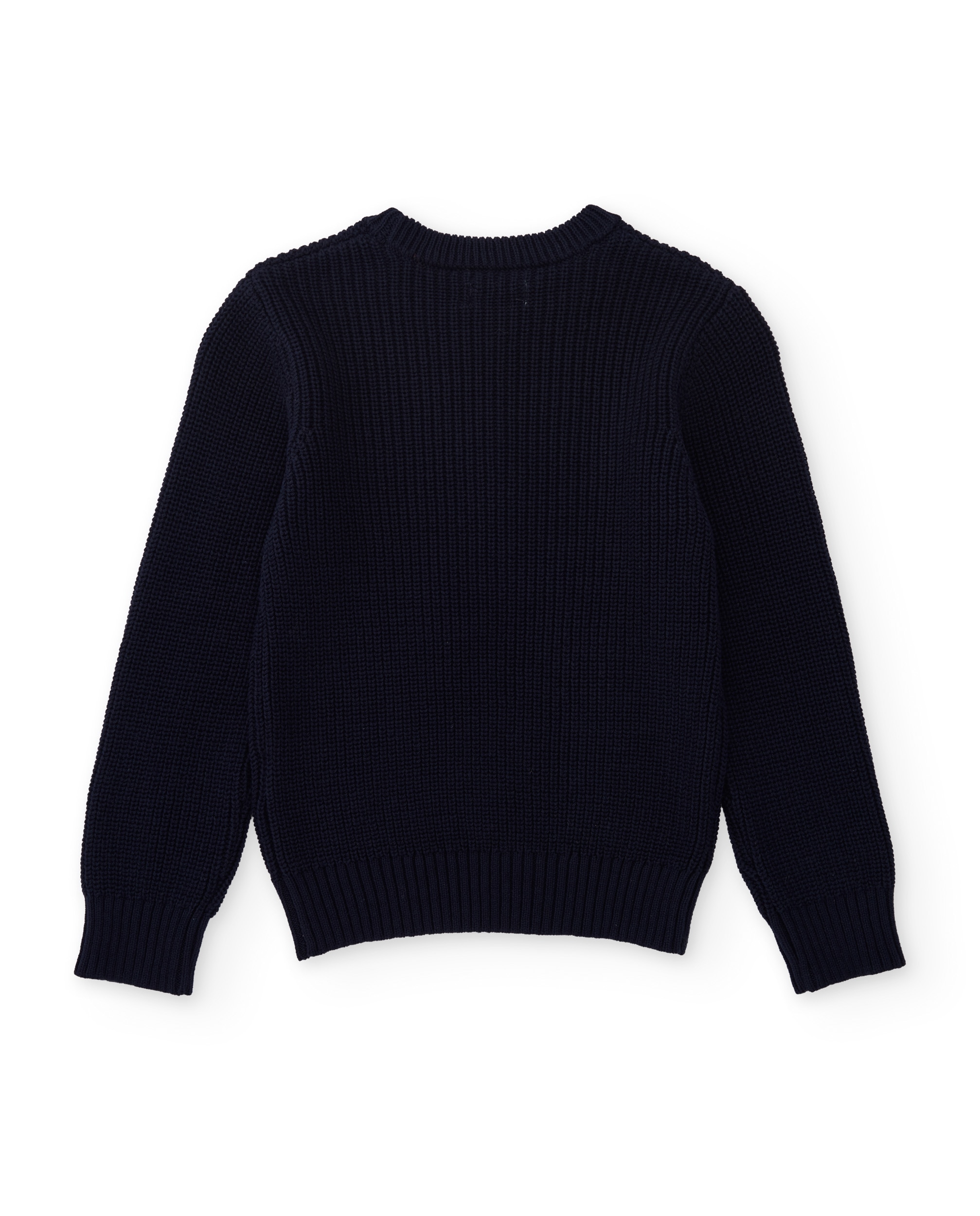 Camisola Infantil de Tricô com Texto Urbano Azul-marinho-3