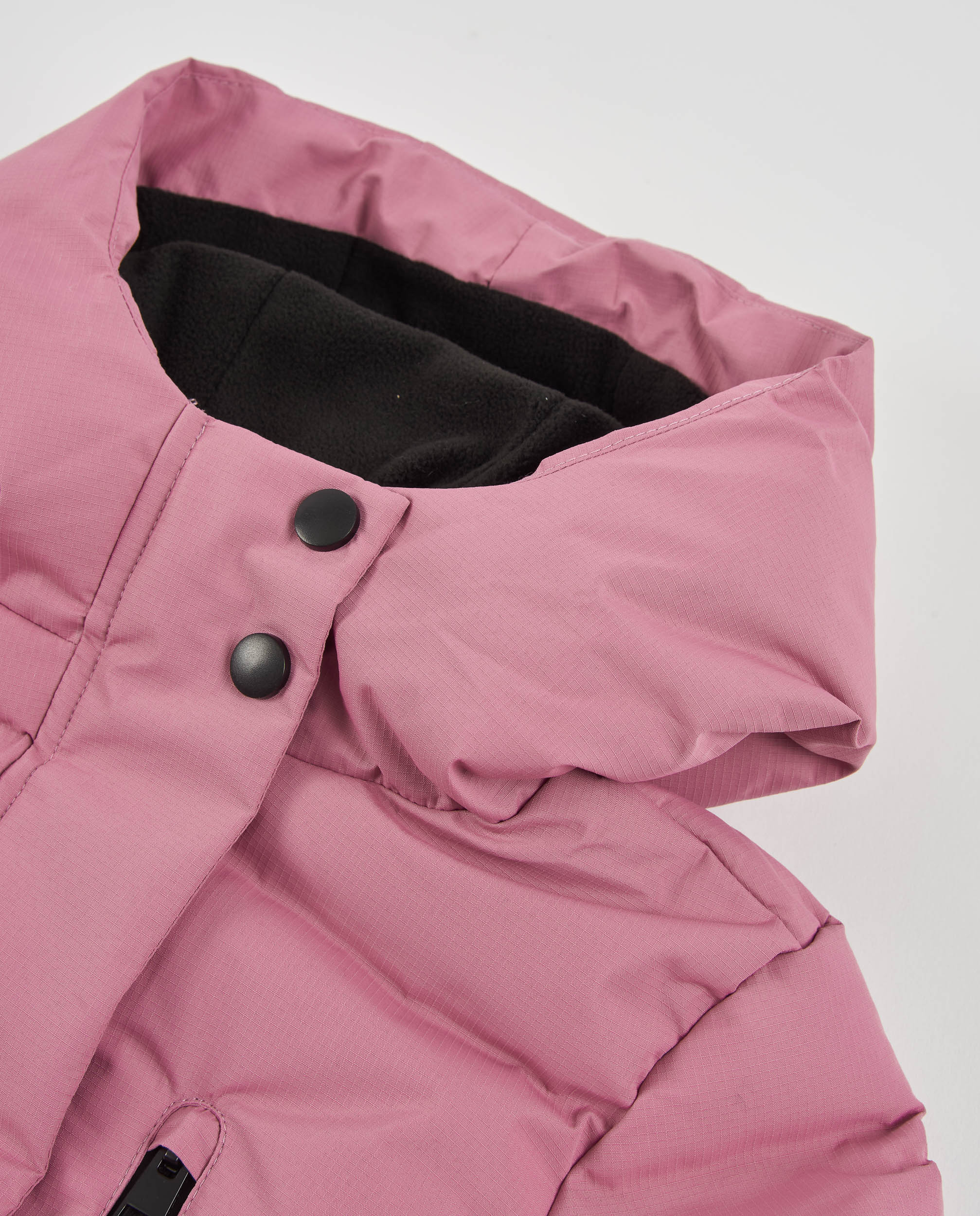 Sobretudo Acolchoado com Capuz e Bolsos Laterais Tuc tuc Rosa-4