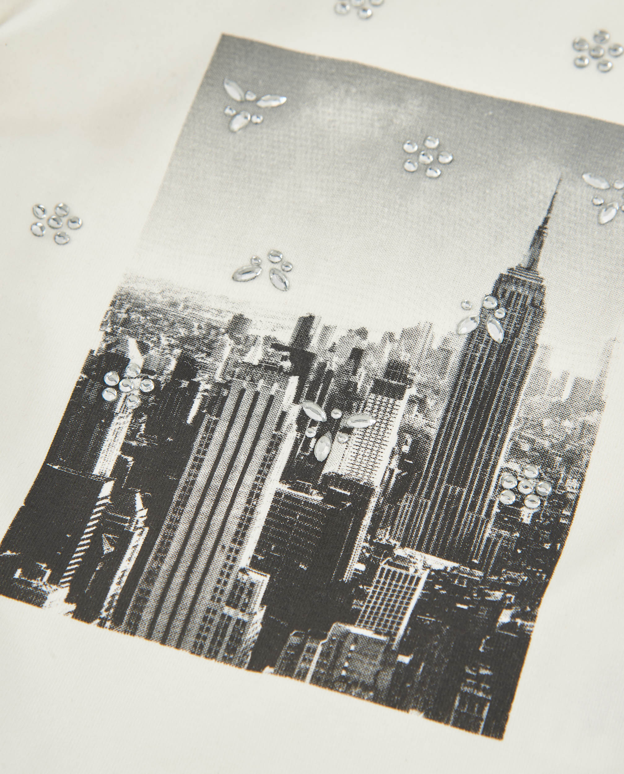 T-shirt Infantil de Malha com Manga Comprida e Design de Cidade Branco-4